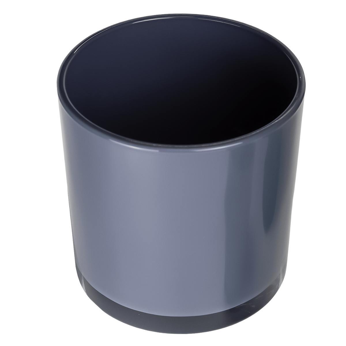 EOL - 560ml - Mónaco Vaso de vidrio para velas - Frasco Gris Brillante