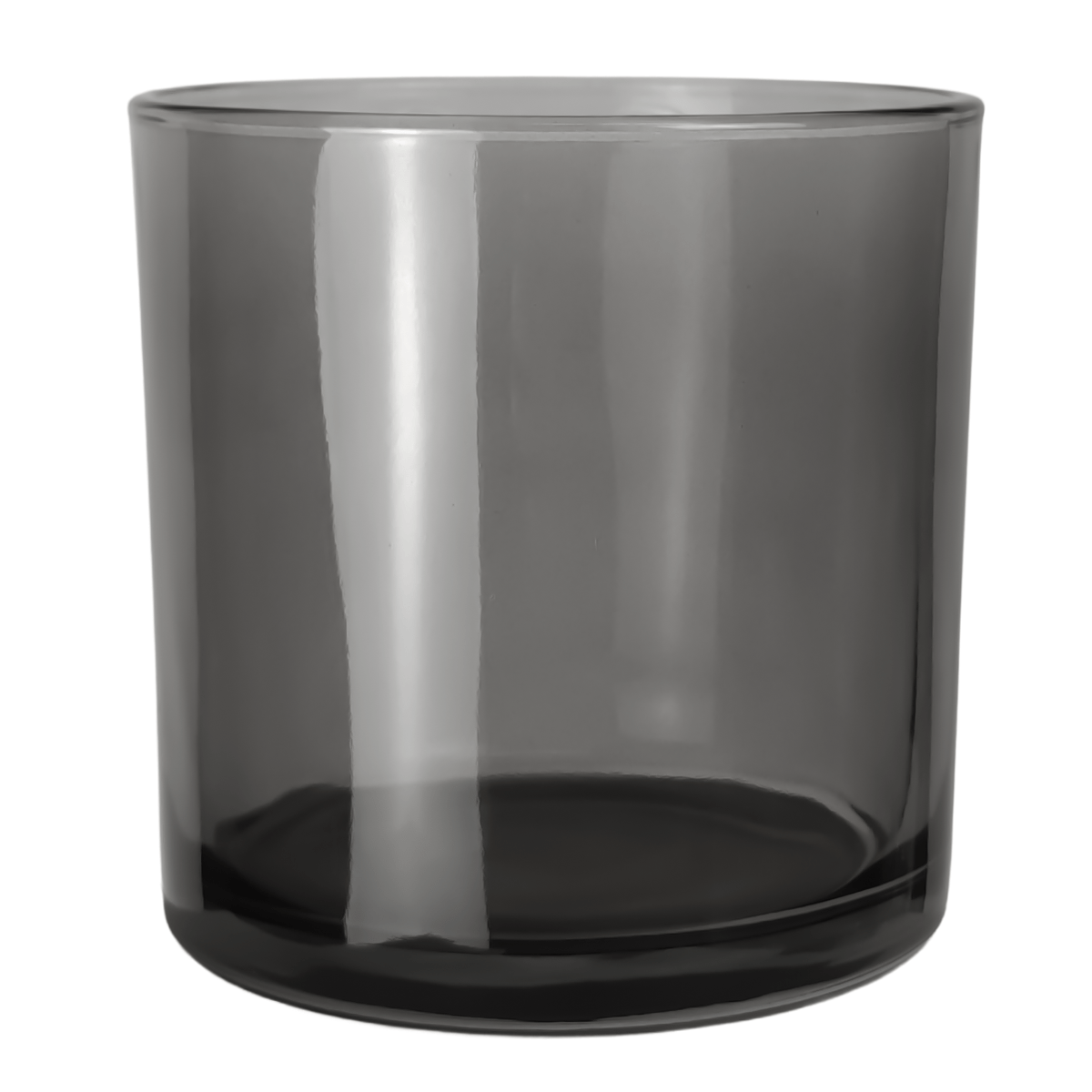 560ml - Mónaco Vaso de vidrio para velas - Frasco Gris Transparente