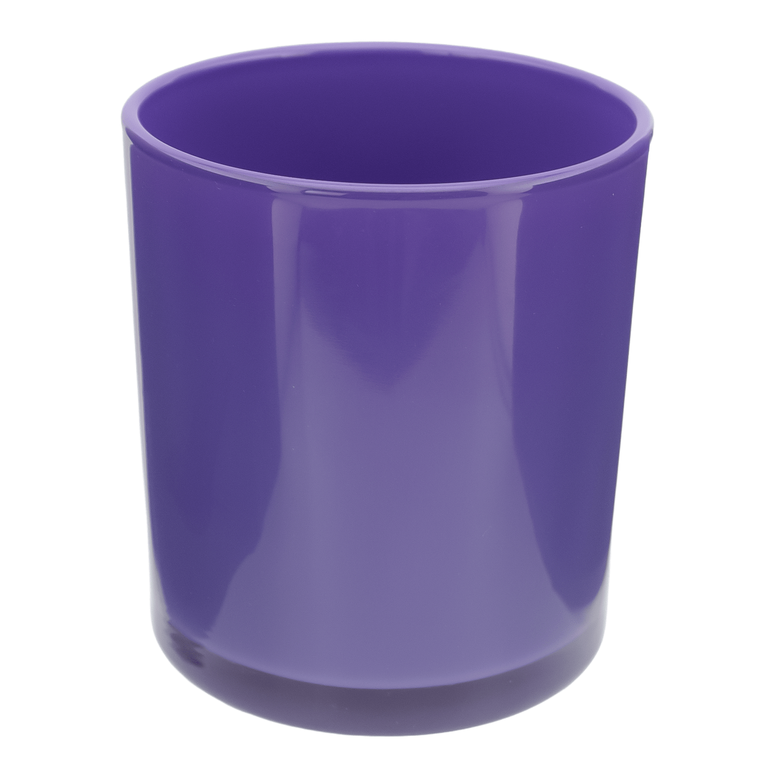 EOL - 560ml - Mónaco Vaso de vidrio para velas - Frasco Morado Brillante