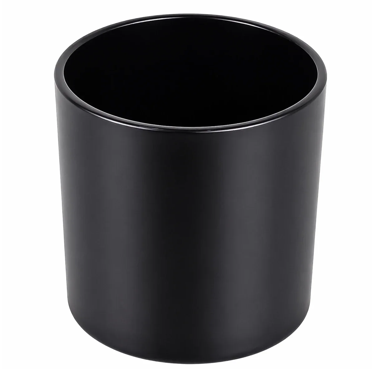 560ml - Mónaco Vaso de vidrio para velas - Frasco Negro Mate