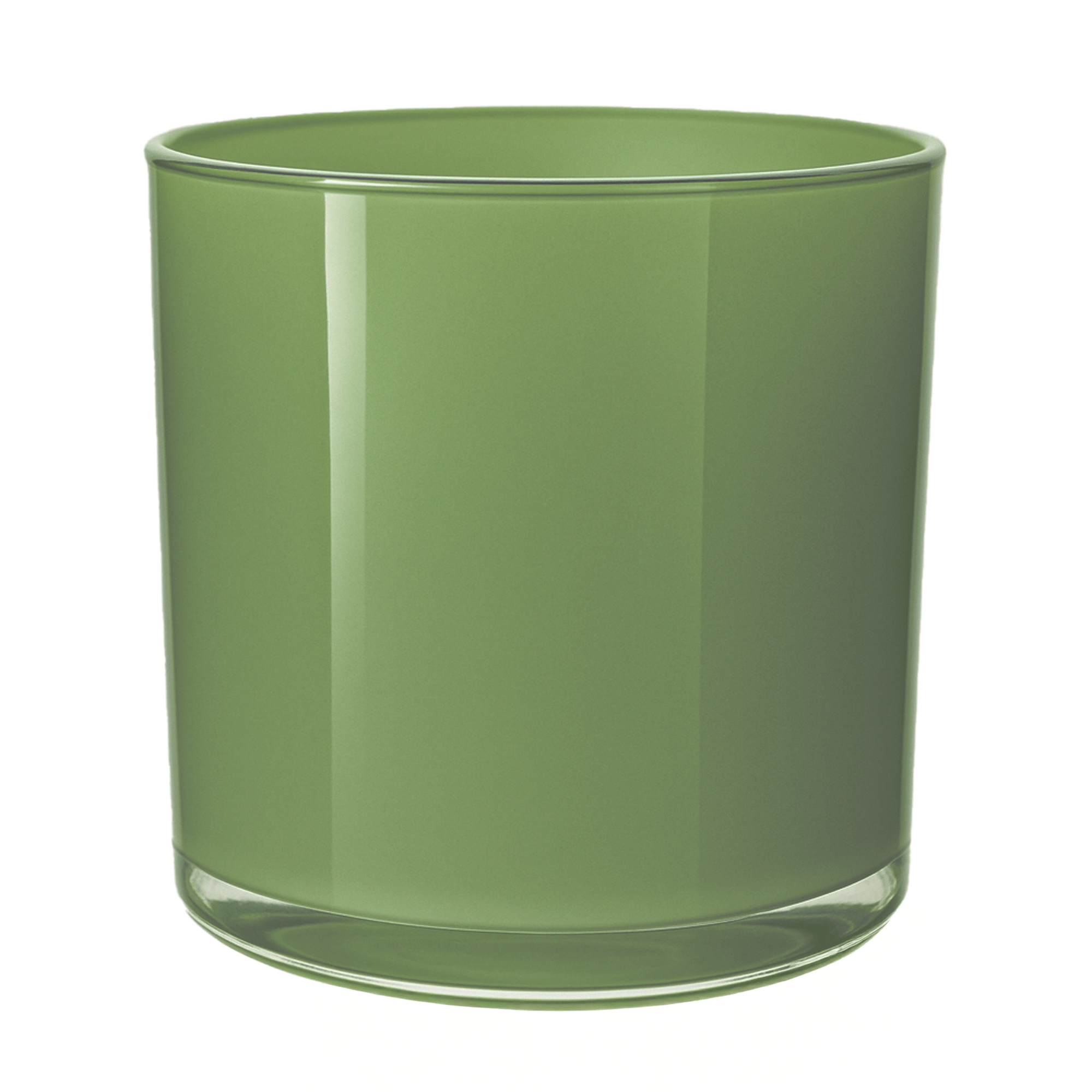 560ml - Mónaco Vaso de vidrio para velas - Frasco Verde Menta Brillante