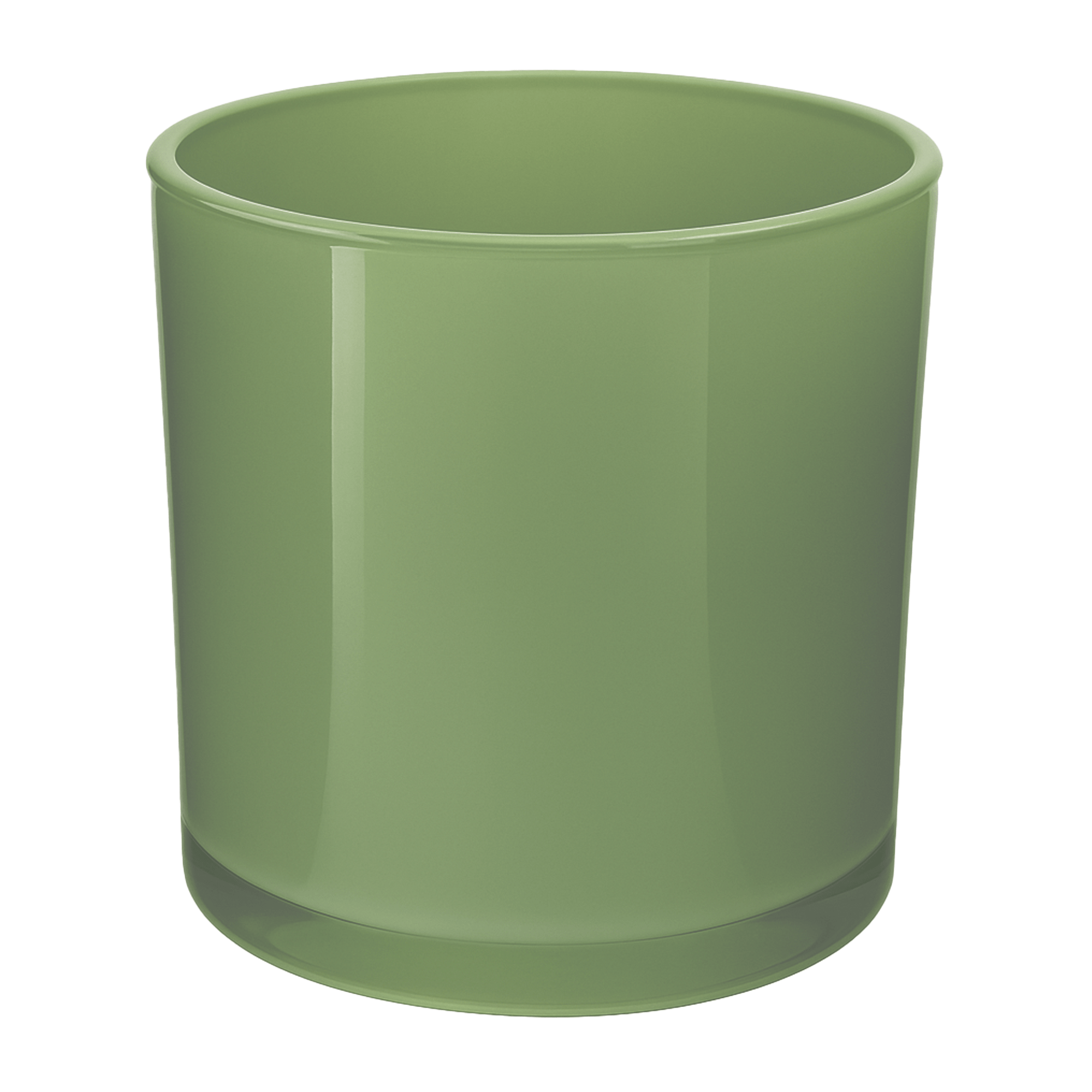 560ml - Mónaco Vaso de vidrio para velas - Frasco Verde Menta Brillante