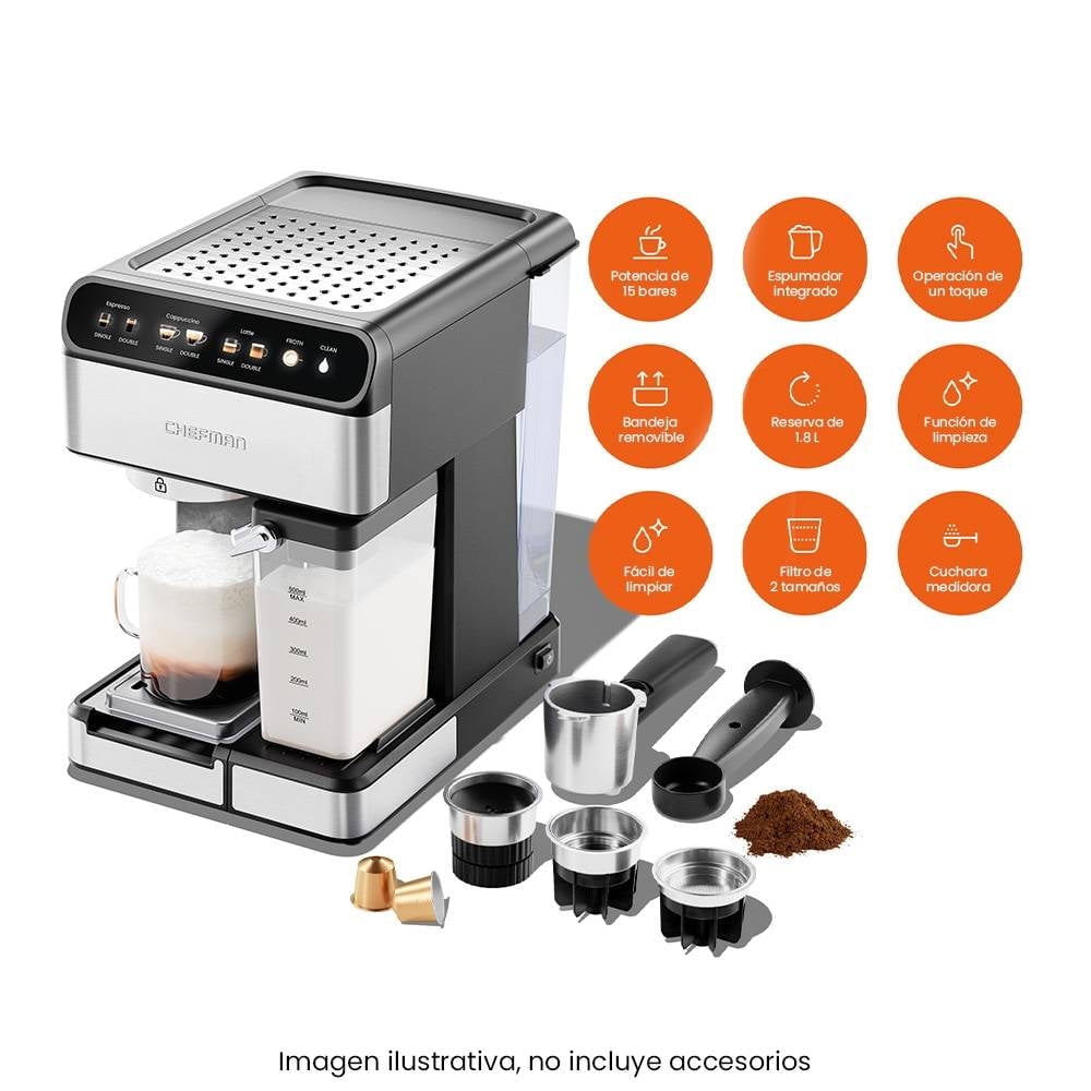 Cafetera Espresso y Capuchino