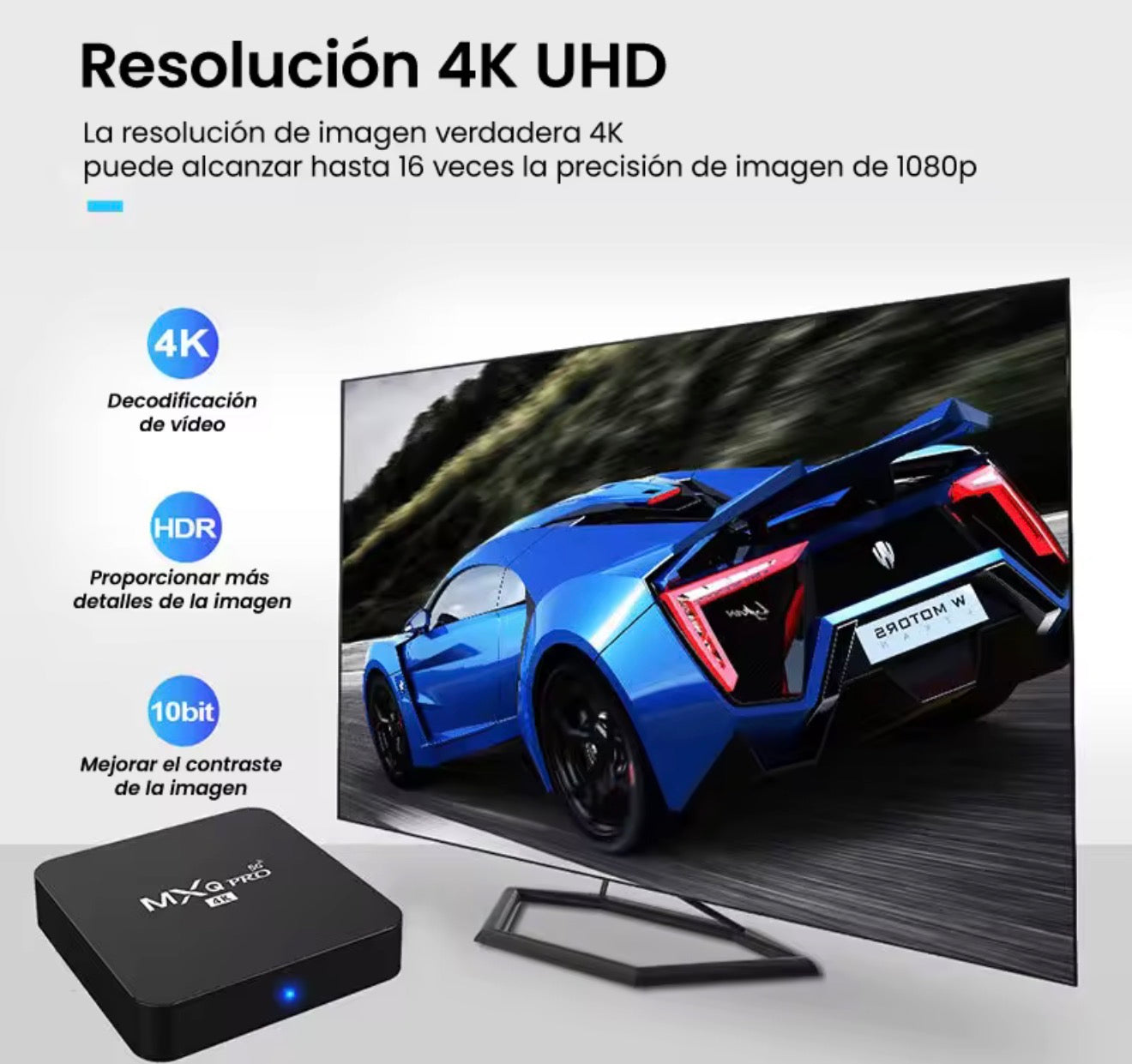 Caja de TV Android MXQ Pro 5G 4K (2GB+16GB)