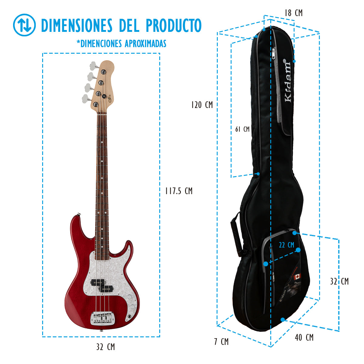 Estuche para Bajo Electrico