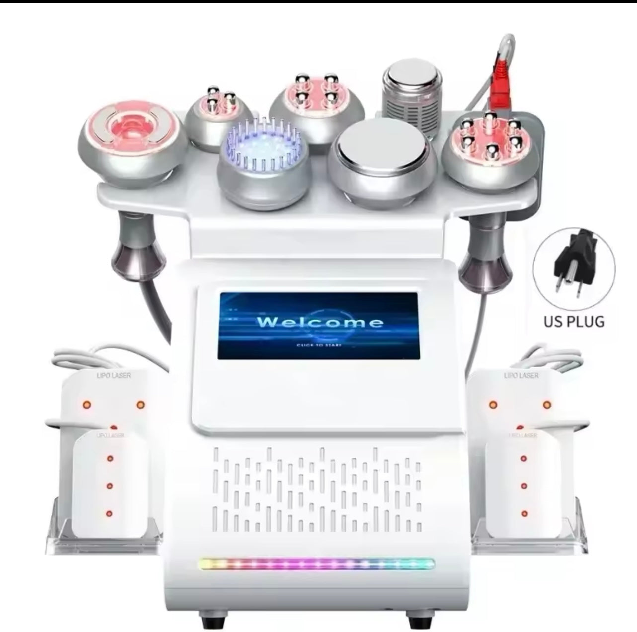 Lipo sin cirugía Cavitación 80K con Radiofrecuencia Multipolar y Lipo Láser