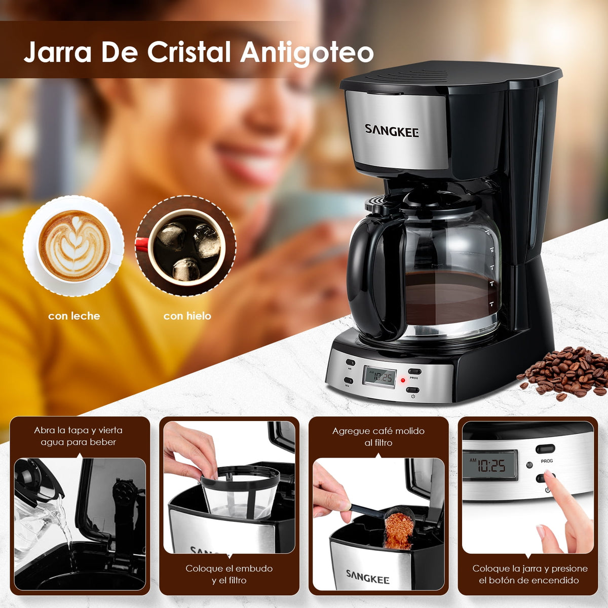 Cafetera por Goteo Sangkee