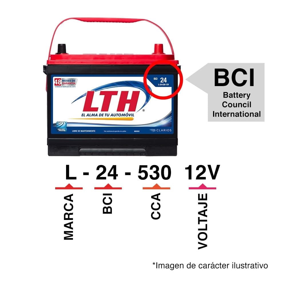 Batería para Auto LTH BCI