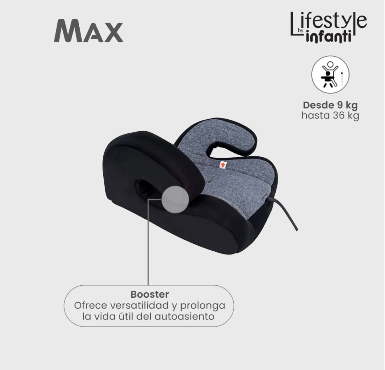 Autoasiento Booster Para Bebé Max Lifestyle By Infanti