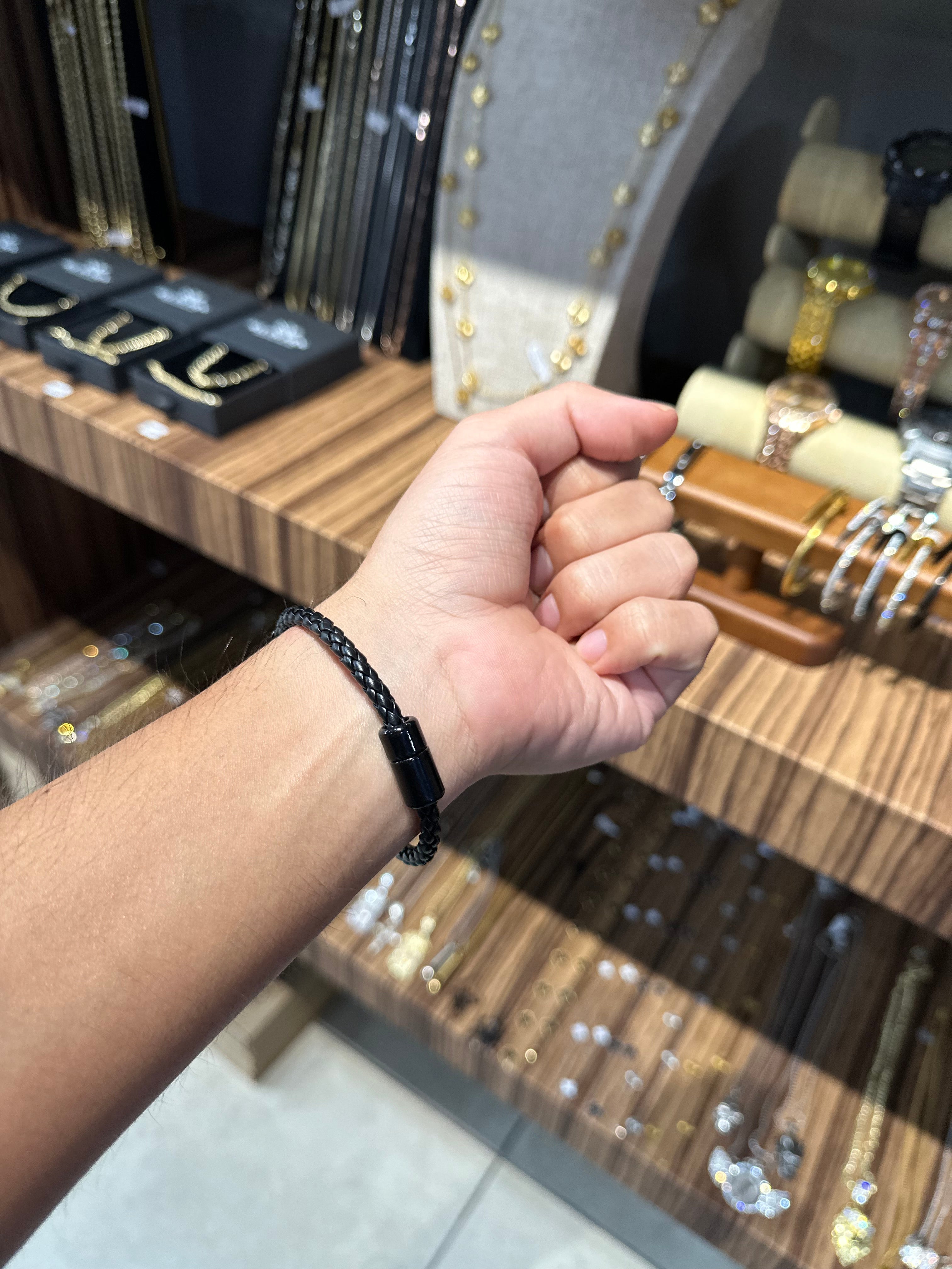 Pulsera Piedras Turquesa con Negro