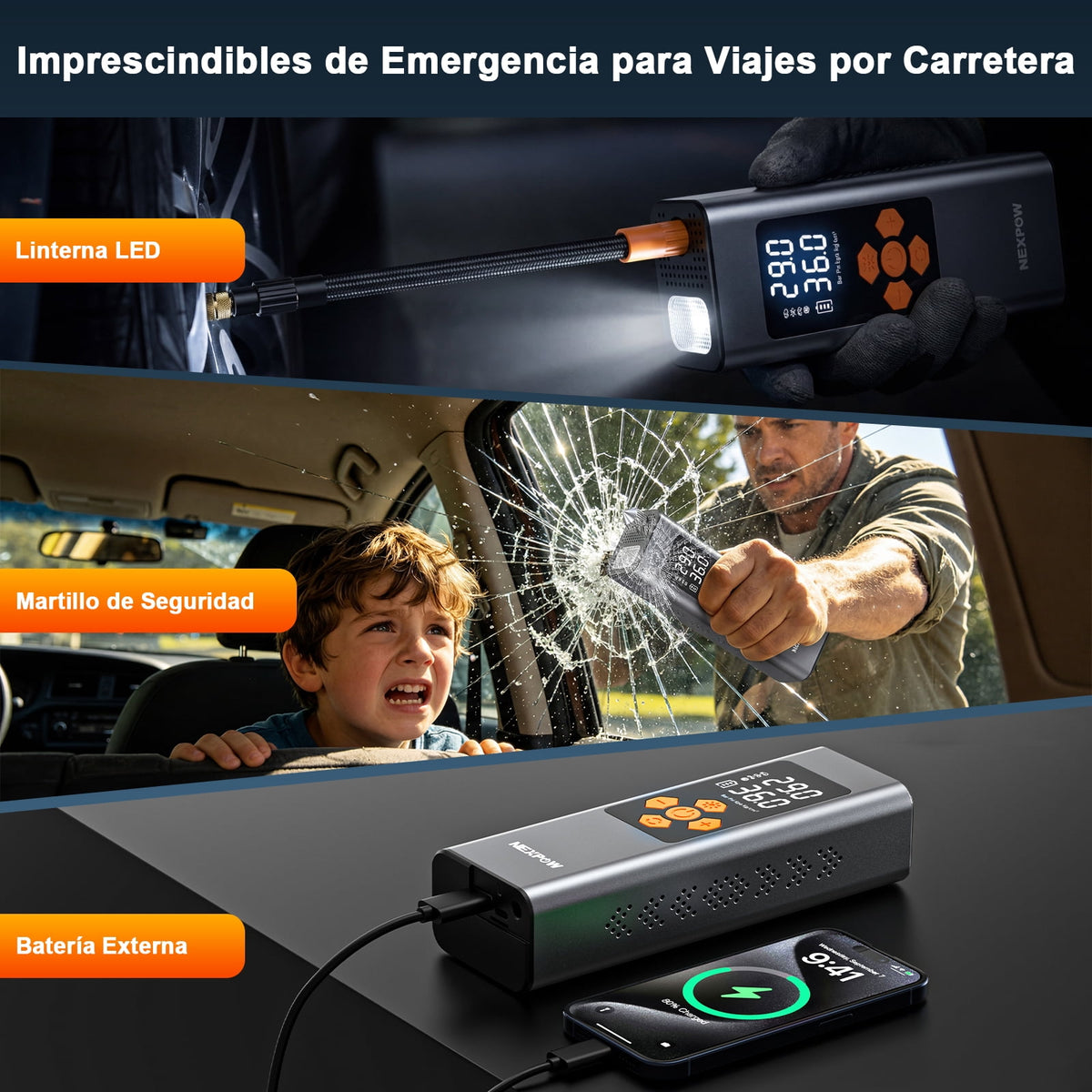 Inflador de Neumáticos NEXPOW