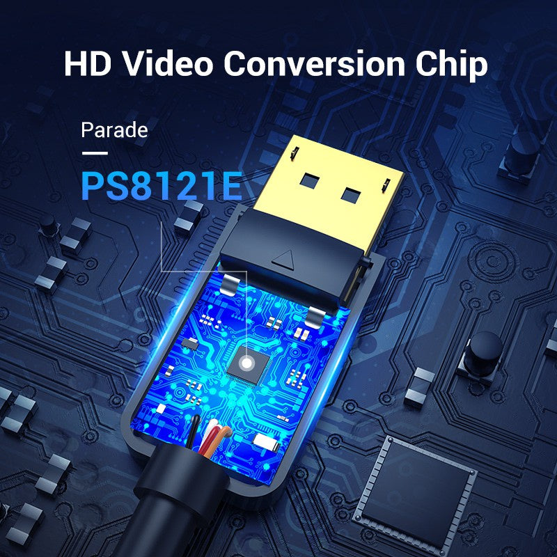 Vention DisplayPort A DVI Cable DP Macho Adaptador De Vídeo Compatible Con Monitor Proyector HDTV