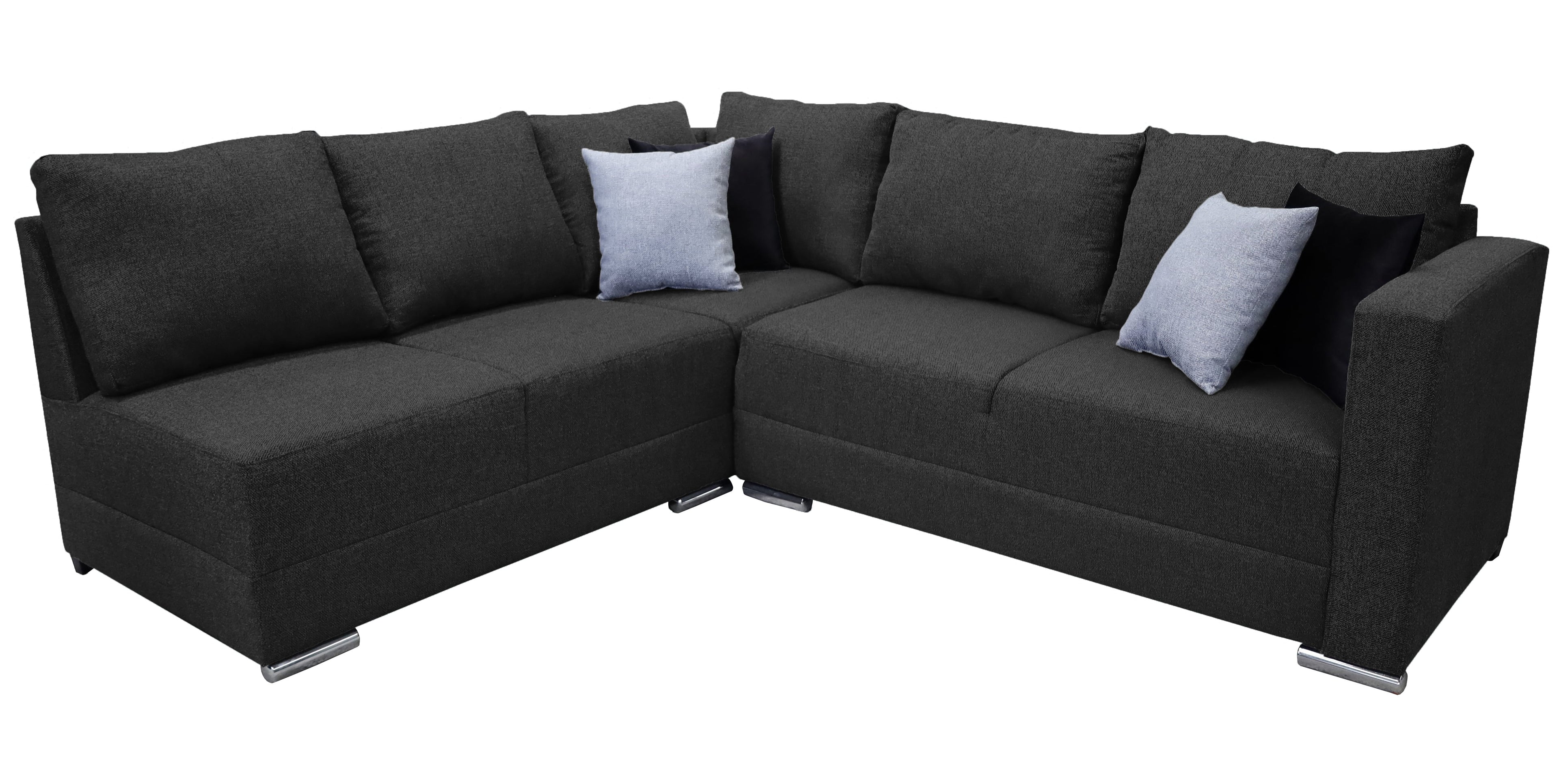 Sala esquinera en U El Bazar Store modelo Corbel gris oxford 4 salas en 1