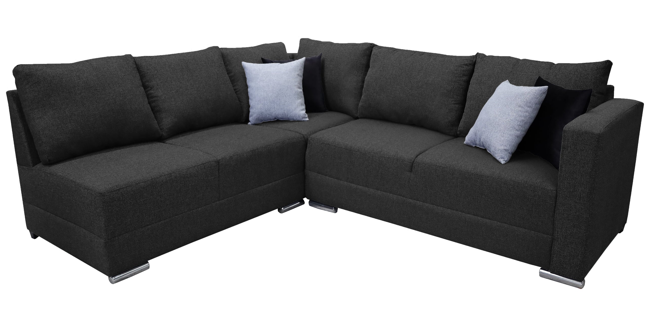 Sala esquinera Tempo 215 x 255 cm Gris Oxford EL BAZAR STORE Sala en esquina