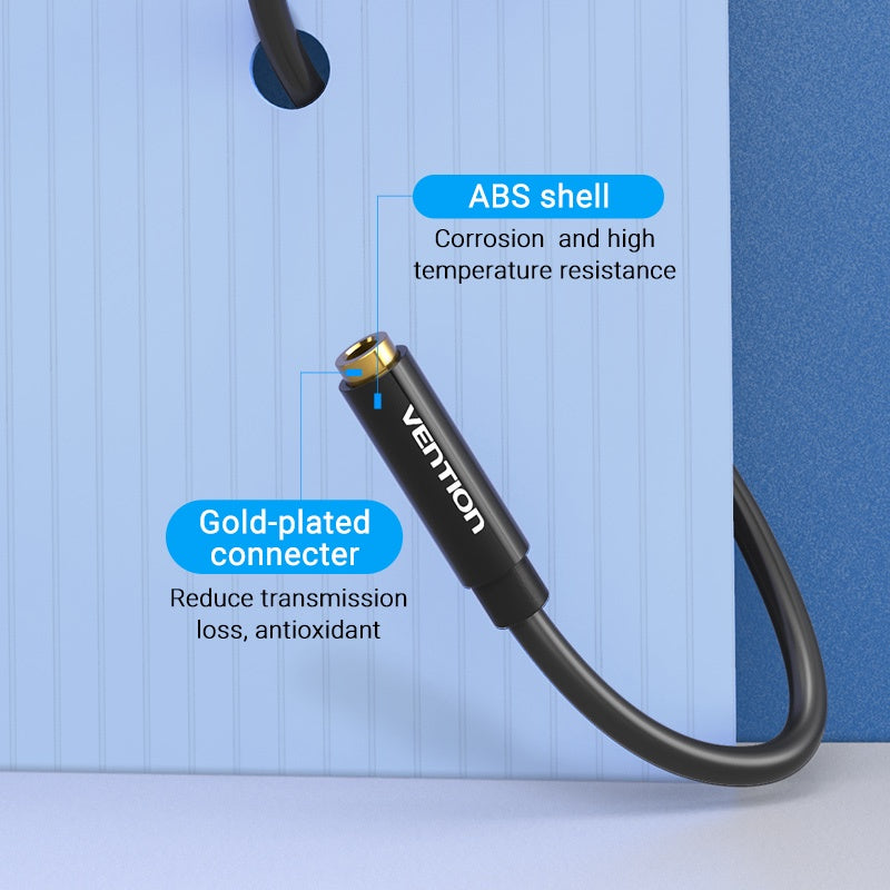 Vention Cable De Audio De Extensión Auxiliar Estéreo Macho A Hembra De 3.5 Mm