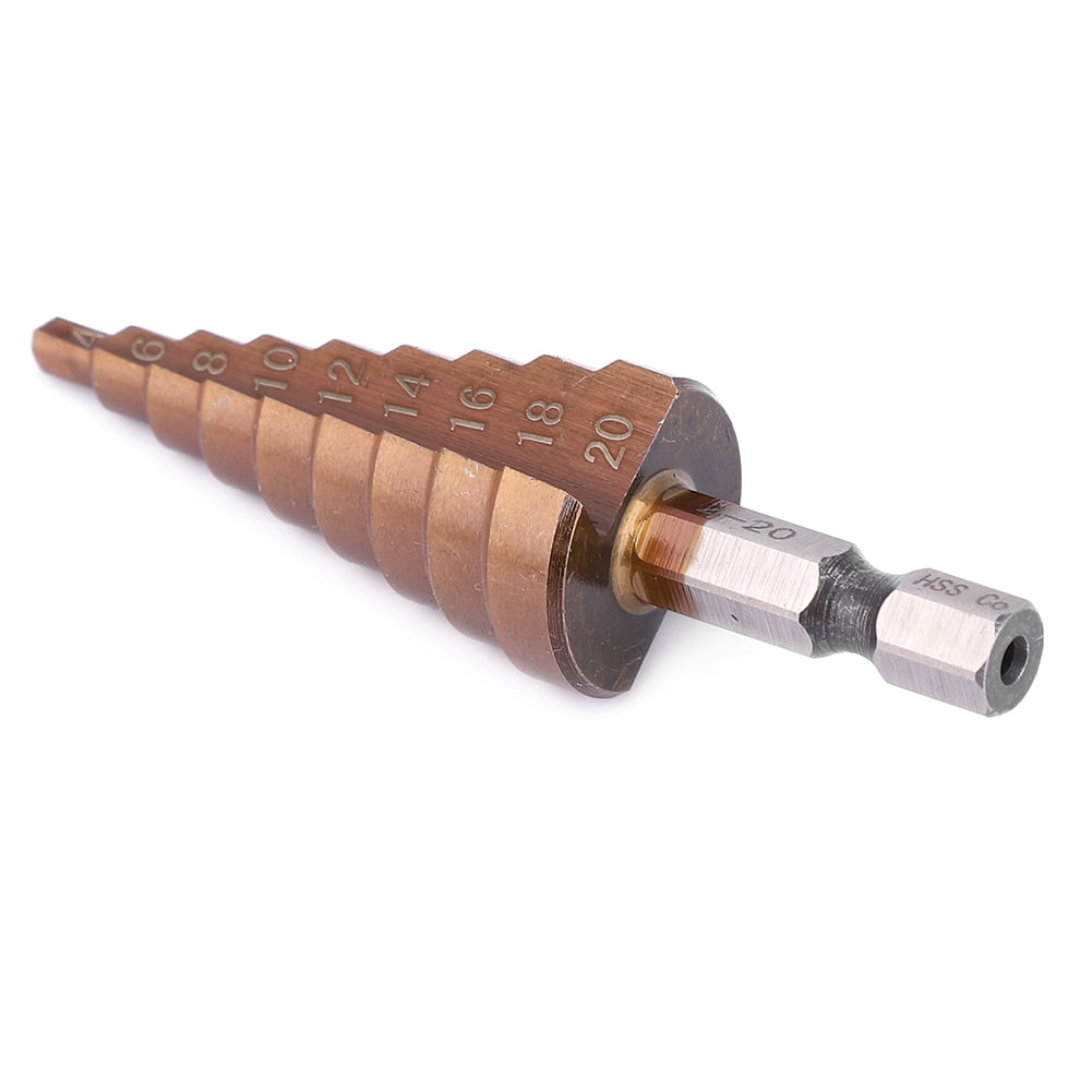 Broca escalonada Material: Acero de alta velocidad