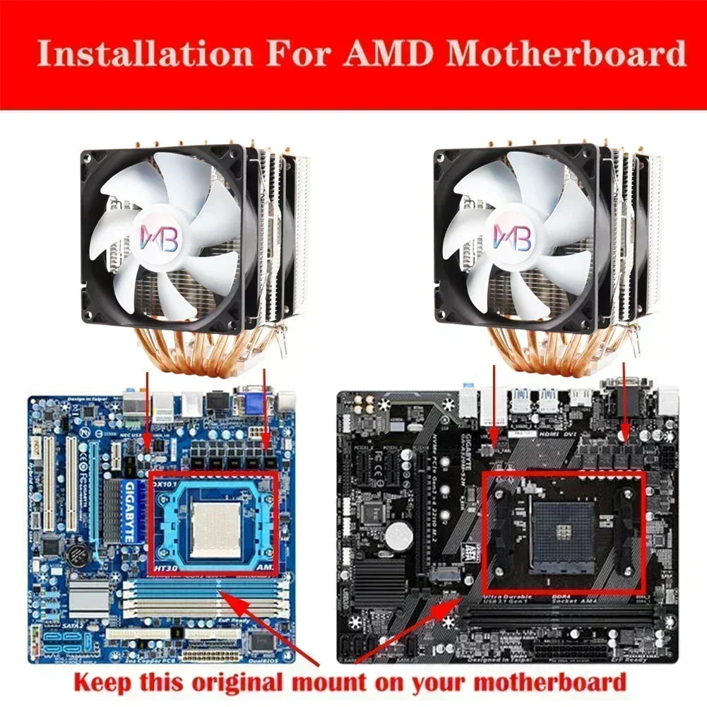 CPU ventilador radiador silencioso