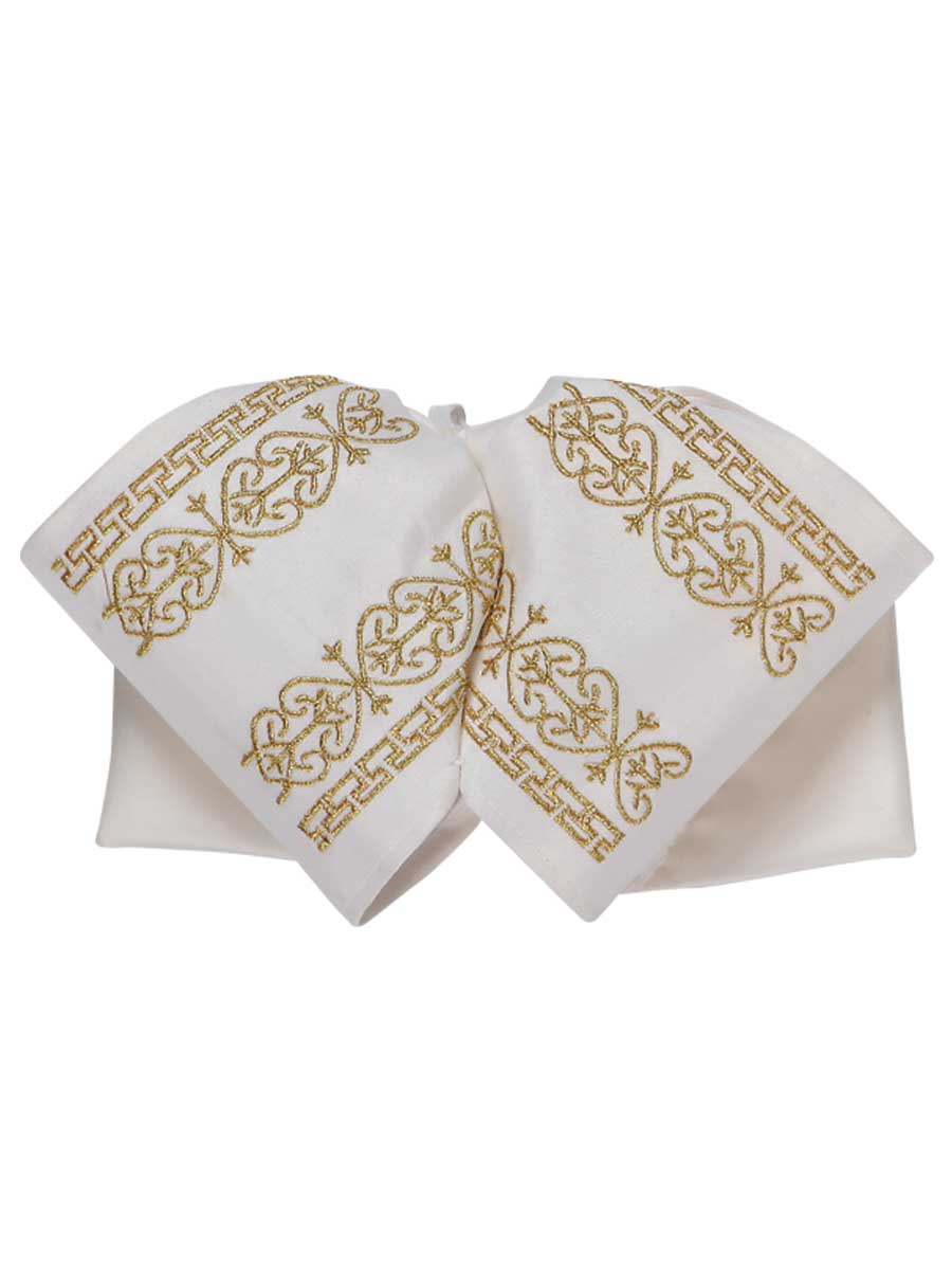 Moño Charro México Artesanal M-014 100% Poliester Marfil/oro M-014 Charro Artesanal en 100% Poliéster Color Oro 600159