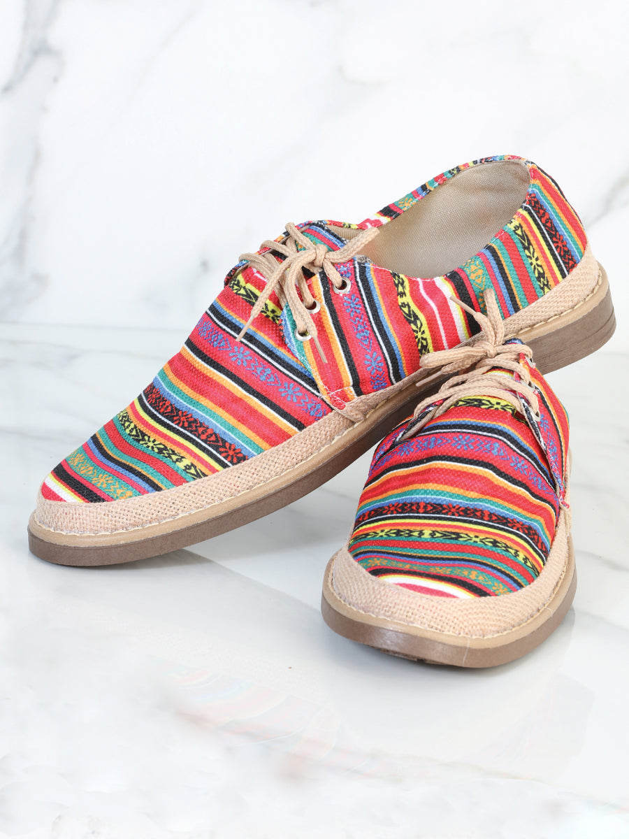 Calzado Tennis México Artesanal MOD.031 Yute Multicolor Color Multicolor 602055