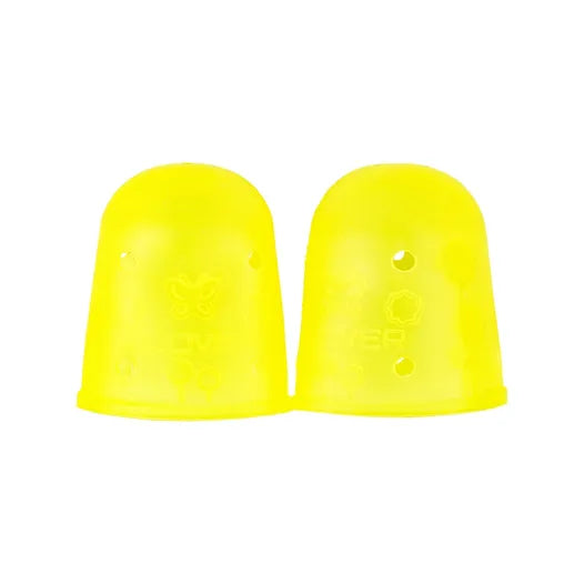 Dos Dedales Amarillos Flexibles de Goma Grande Clover