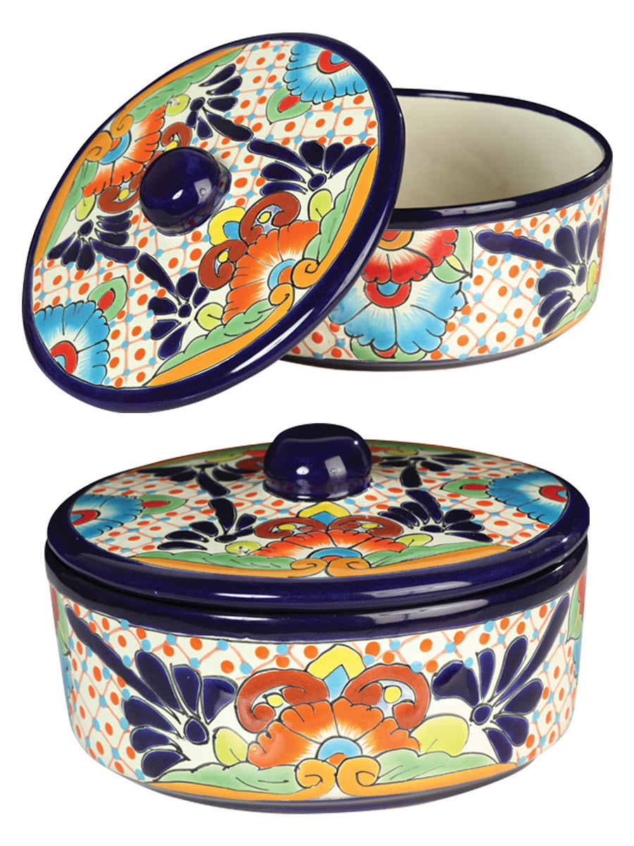 Artículo Decorativo para Hogar México Artesanal en Cerámica Color Azul 603291