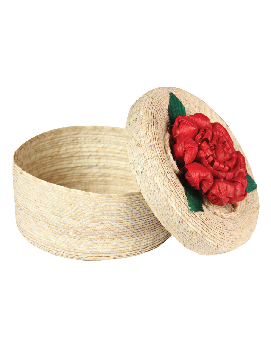 Calentador de Tortillas Artesanal México Artesanal en 100% PALMA Color Rojo 604110