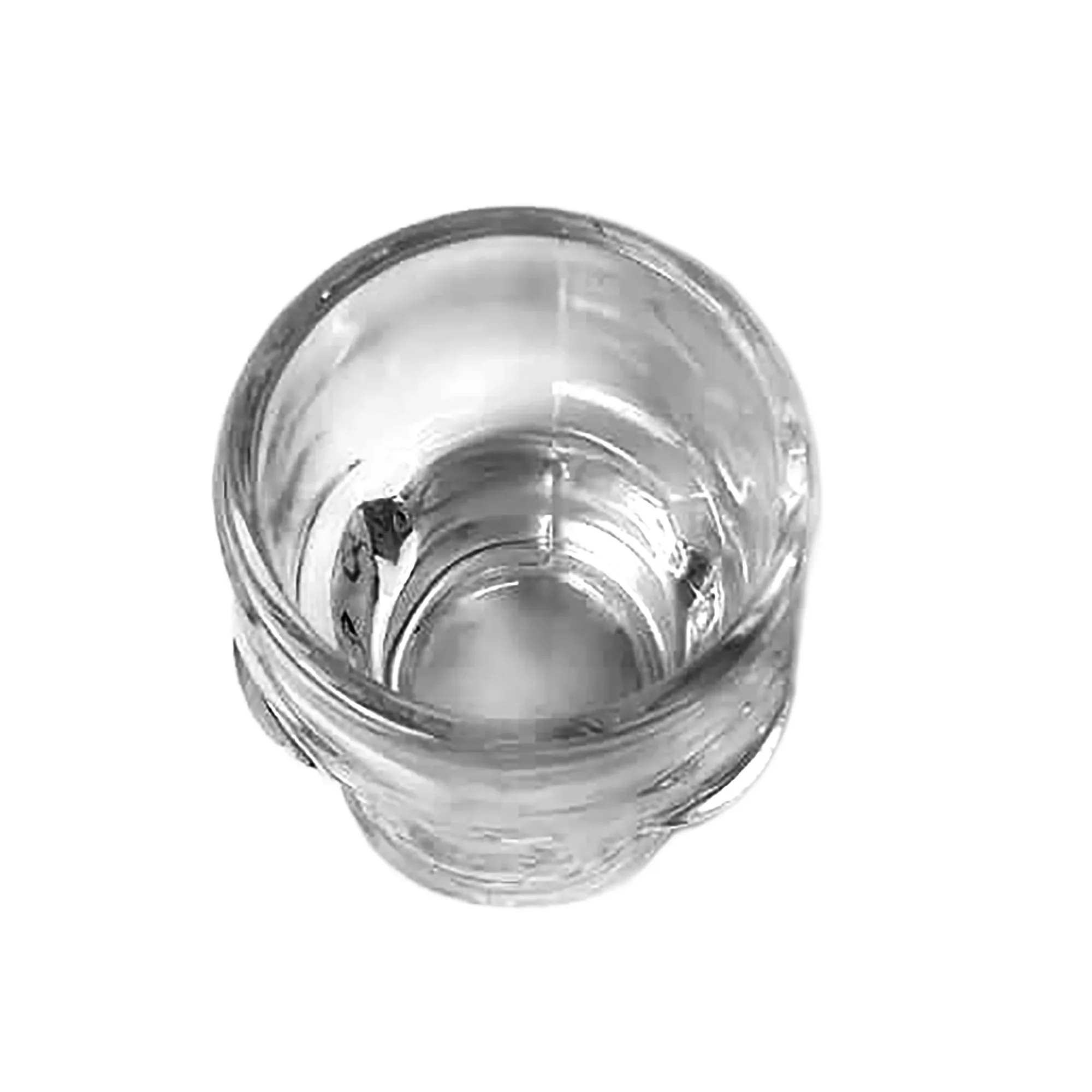 60ml - Mónaco Vaso Calavera de vidrio para velas - Frasco Transparente