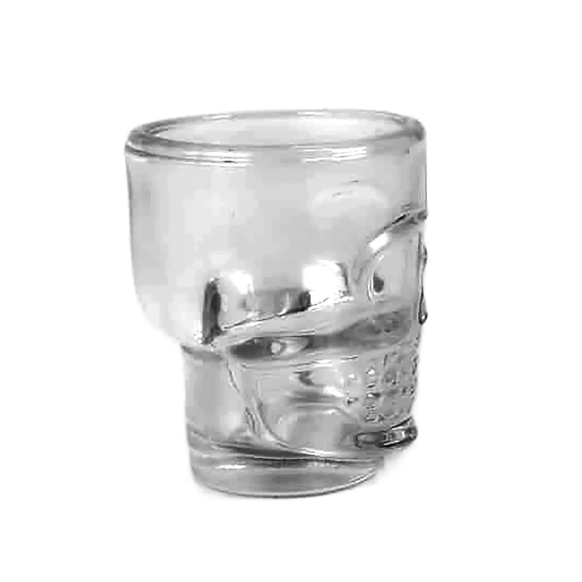 60ml - Mónaco Vaso Calavera de vidrio para velas - Frasco Transparente