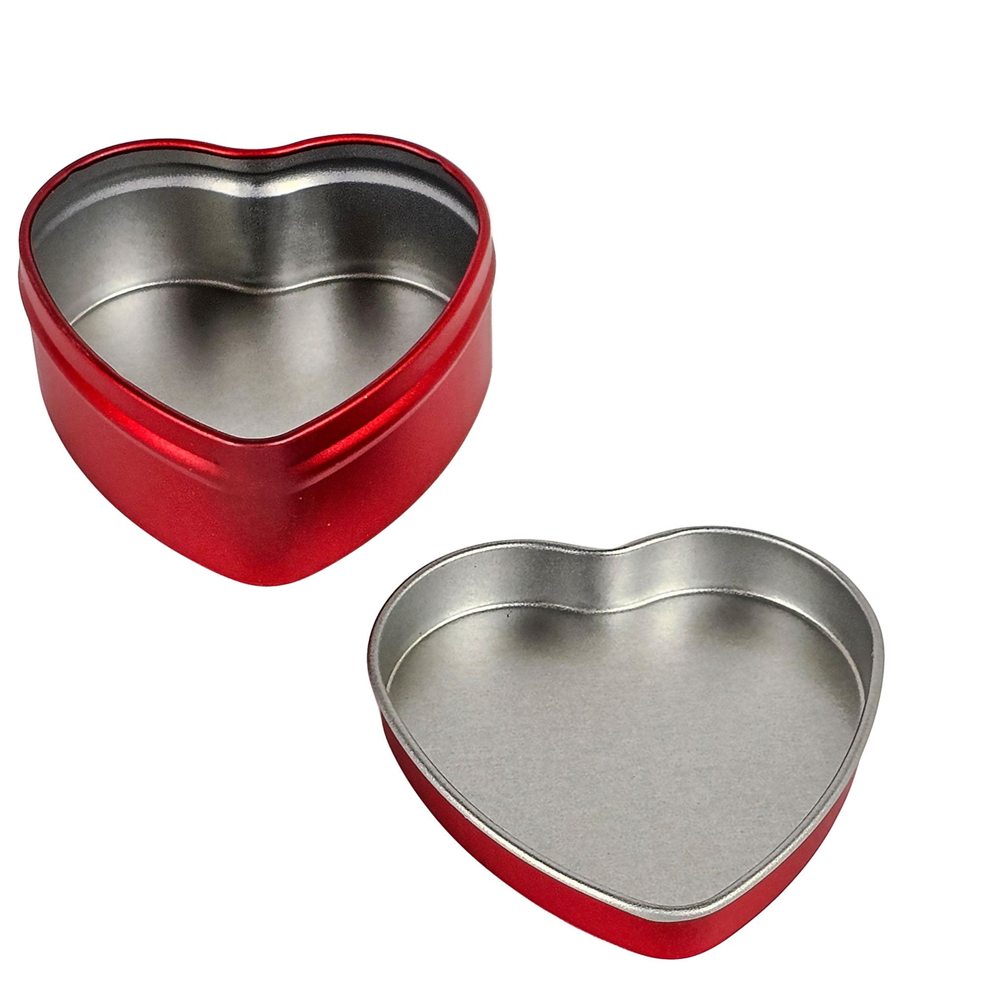 60ml - Tokio Lata de Aluminio Corazón Amor para velas - Frasco Rojo Tinto