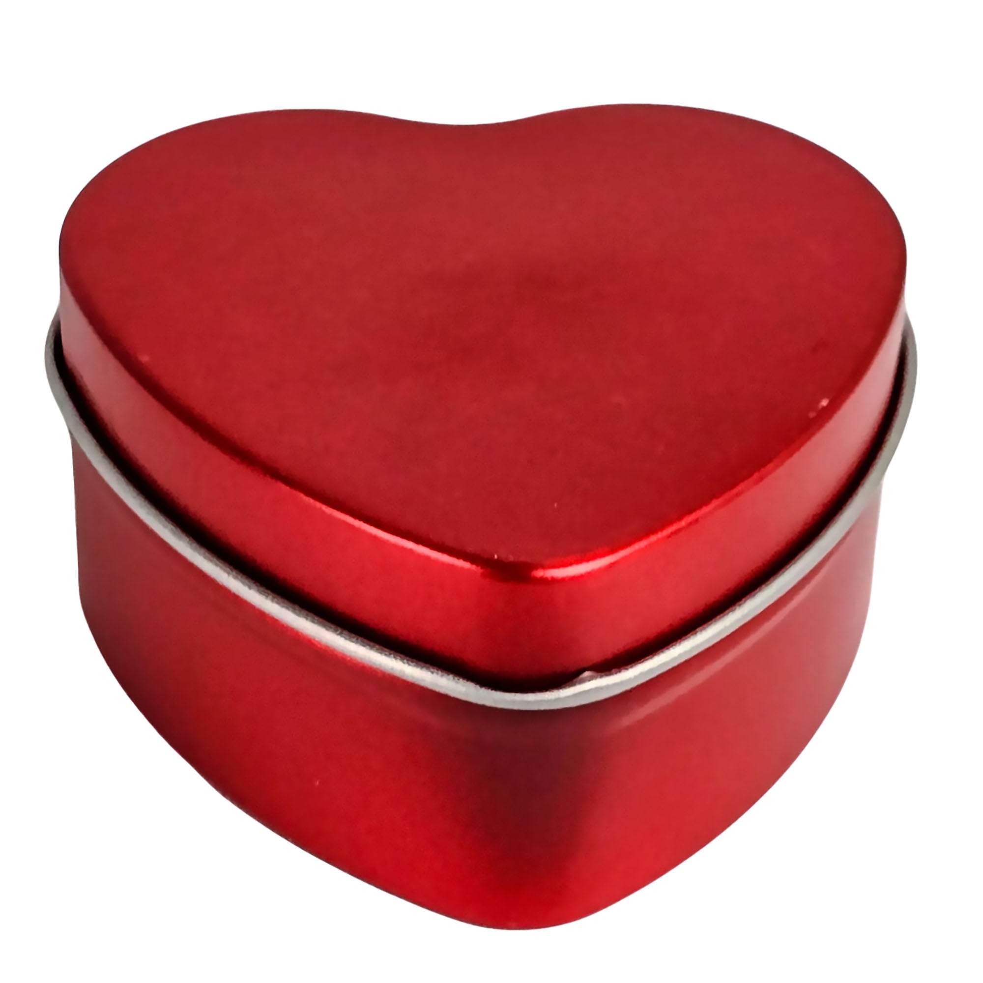 60ml - Tokio Lata de Aluminio Corazón Amor para velas - Frasco Rojo Tinto
