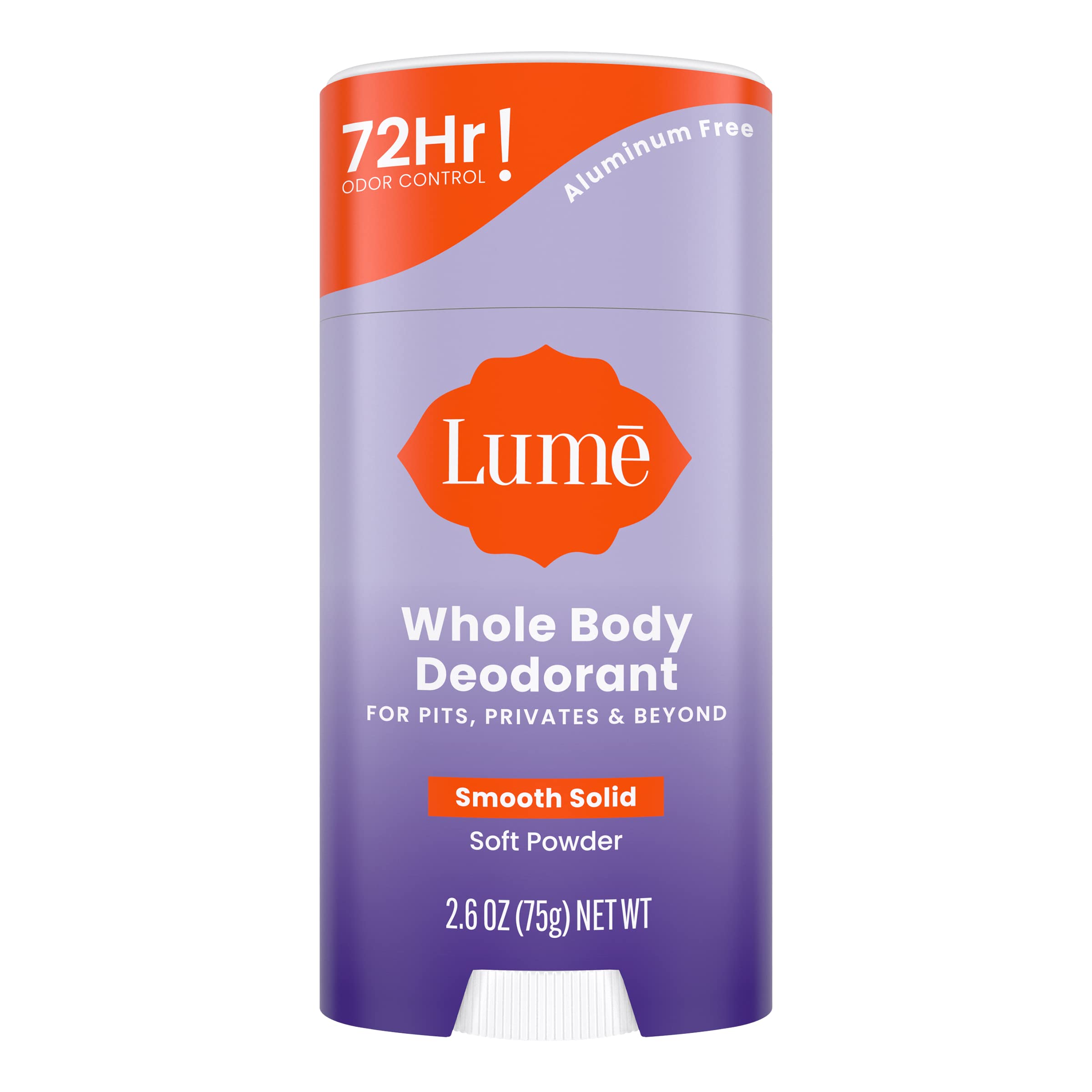 LUME WHOLE BODY DEODORANT SMOOTH SOLID "SOFT POWDER"