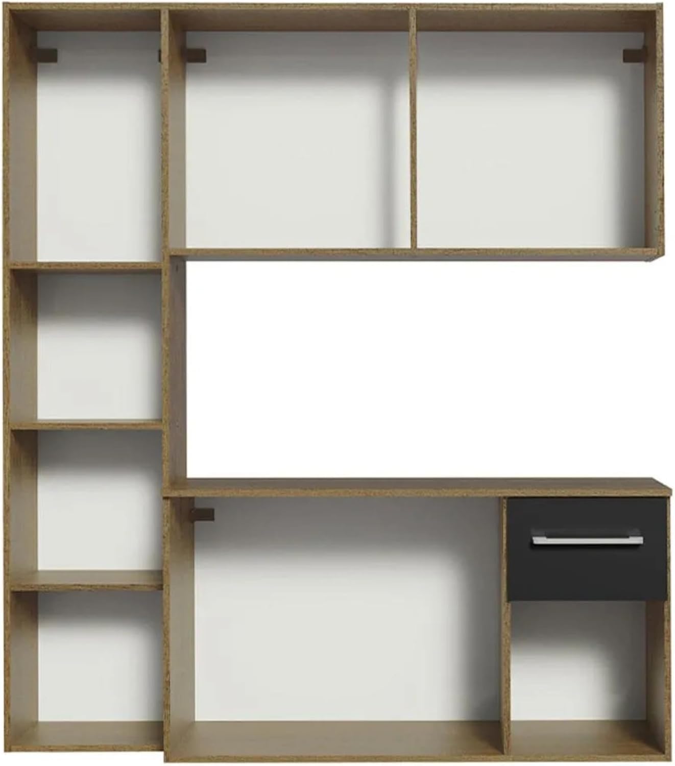 Alacena de Cocina Modular con Estantes Abiertos y Gabinetes