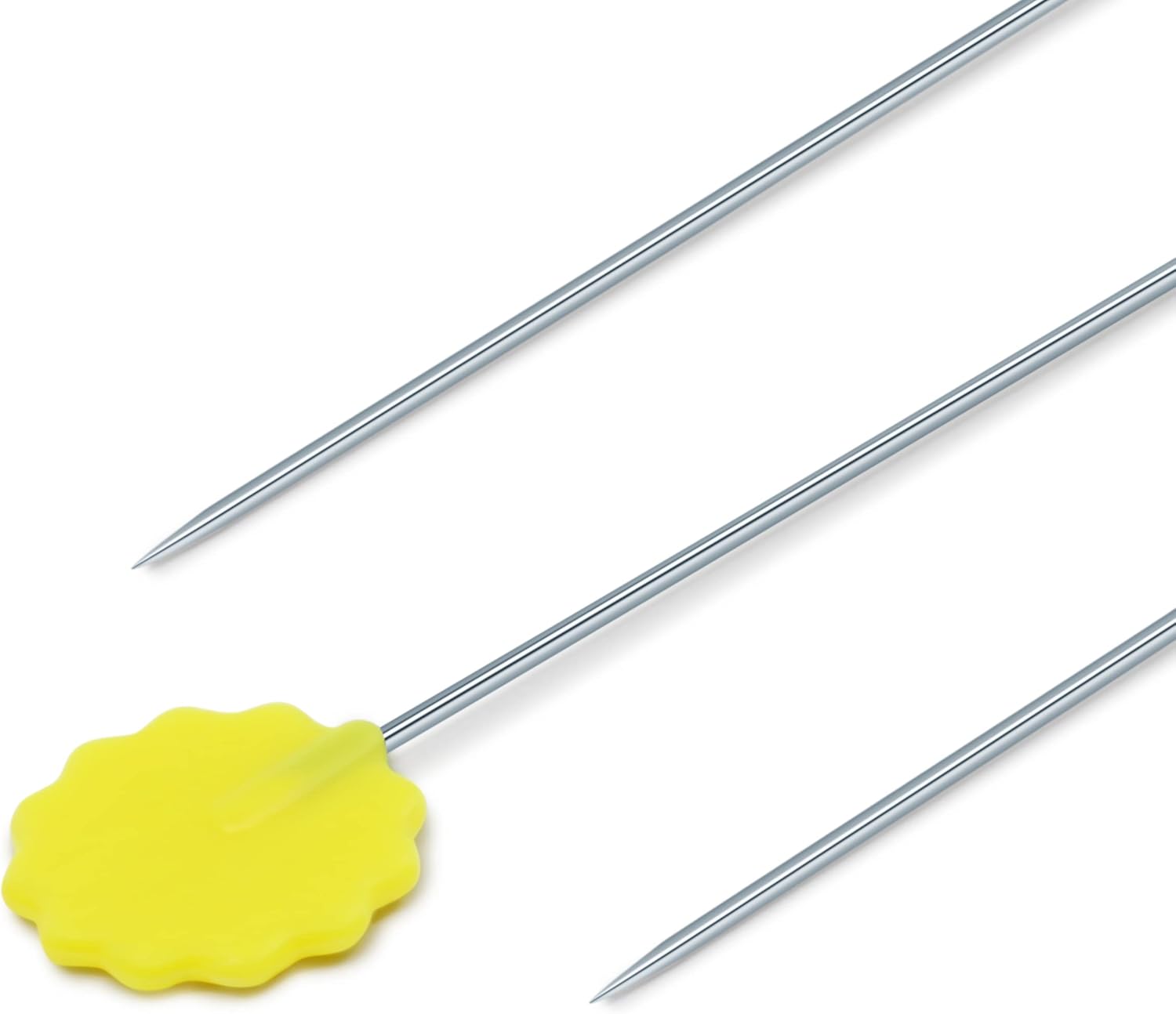 Caja de Alfileres Dritz Pequeñas Flores Amarillas 50 alfileres (5 cm)