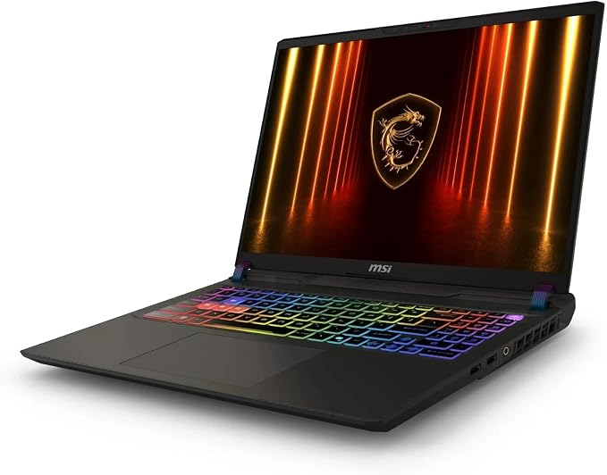 msi Vector 16 HX AI 16 pulgadas 2560 x 1600 240Hz visualización portátil para juegos, AMD Ryzen 9 8940HX (16 núcleos, 2.4-5.3 GHz), NVIDIA RTX 5070 Ti 12GB GDDR7, 32GB RAM, 1TB NVMe SSD, Windows 1 1