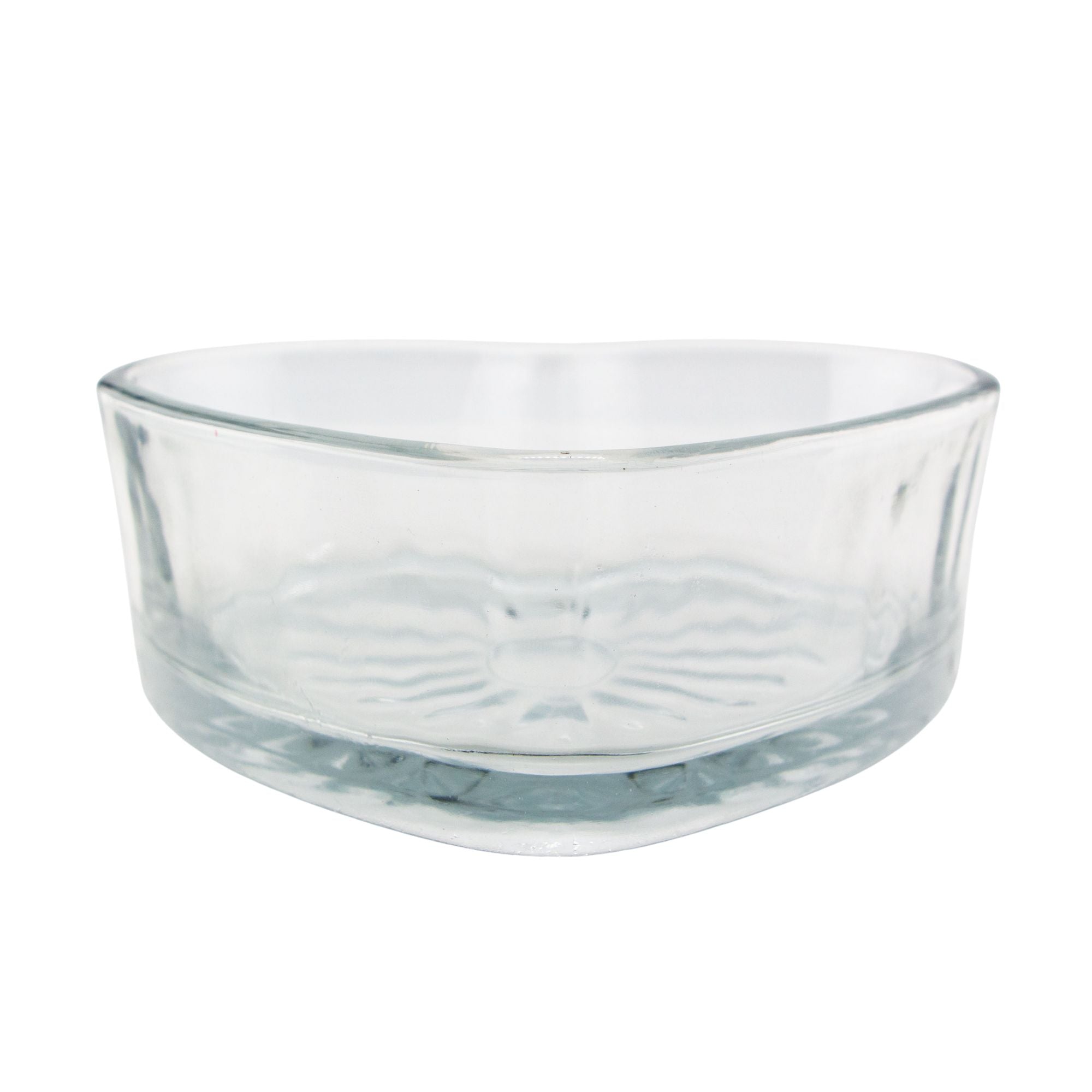 620ml - Corazon de Cristal para Velas - Frasco Transparente