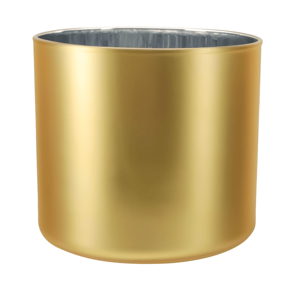 620ml - Mónaco Vaso de vidrio para velas - Inspirado en Bath Body Works® / White Barn® - Frasco Dorado Claro Mate / Metálico