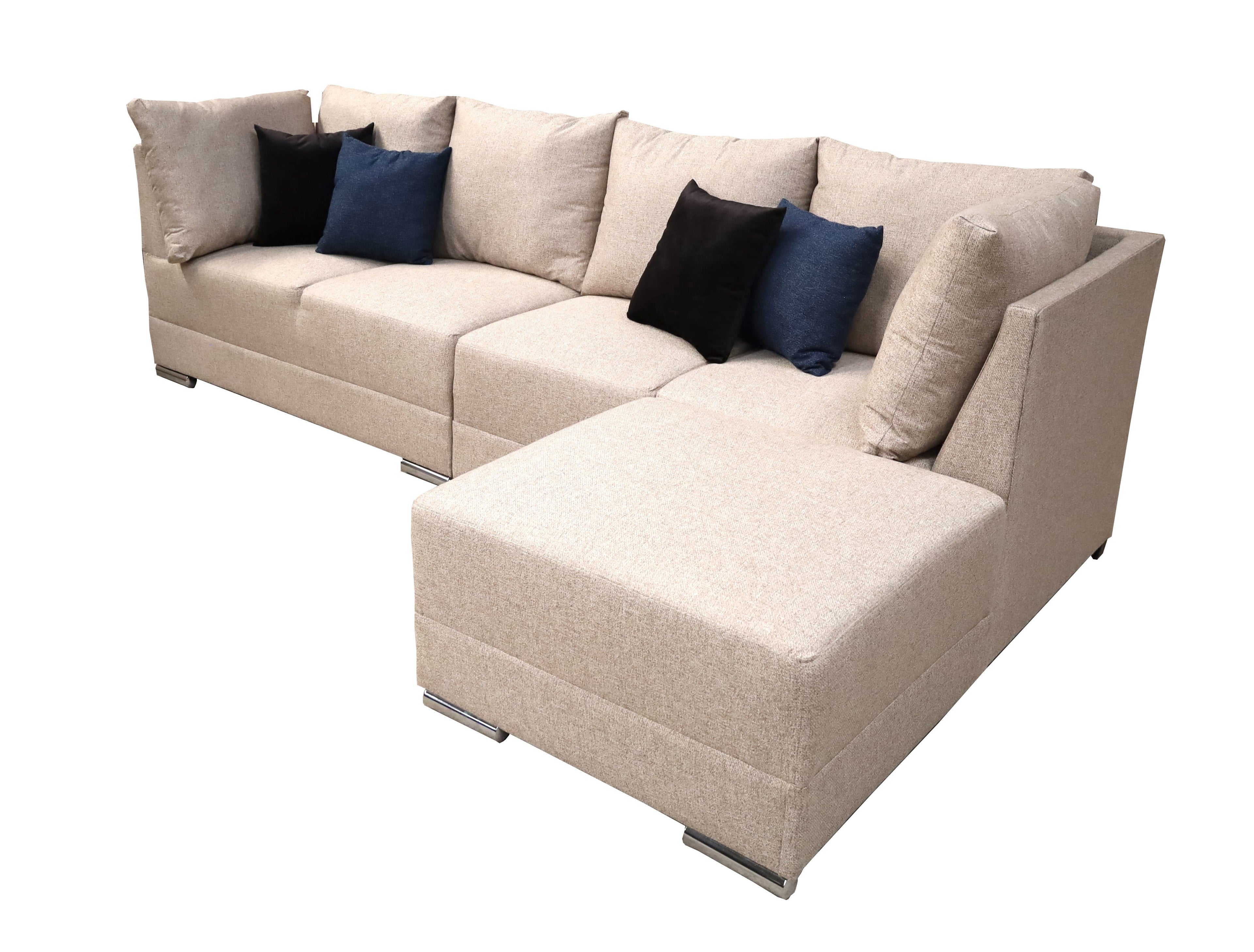 Sala Esquinera El Bazar Store Hades Beige 300x85 cm Tela Lino nacional Modular