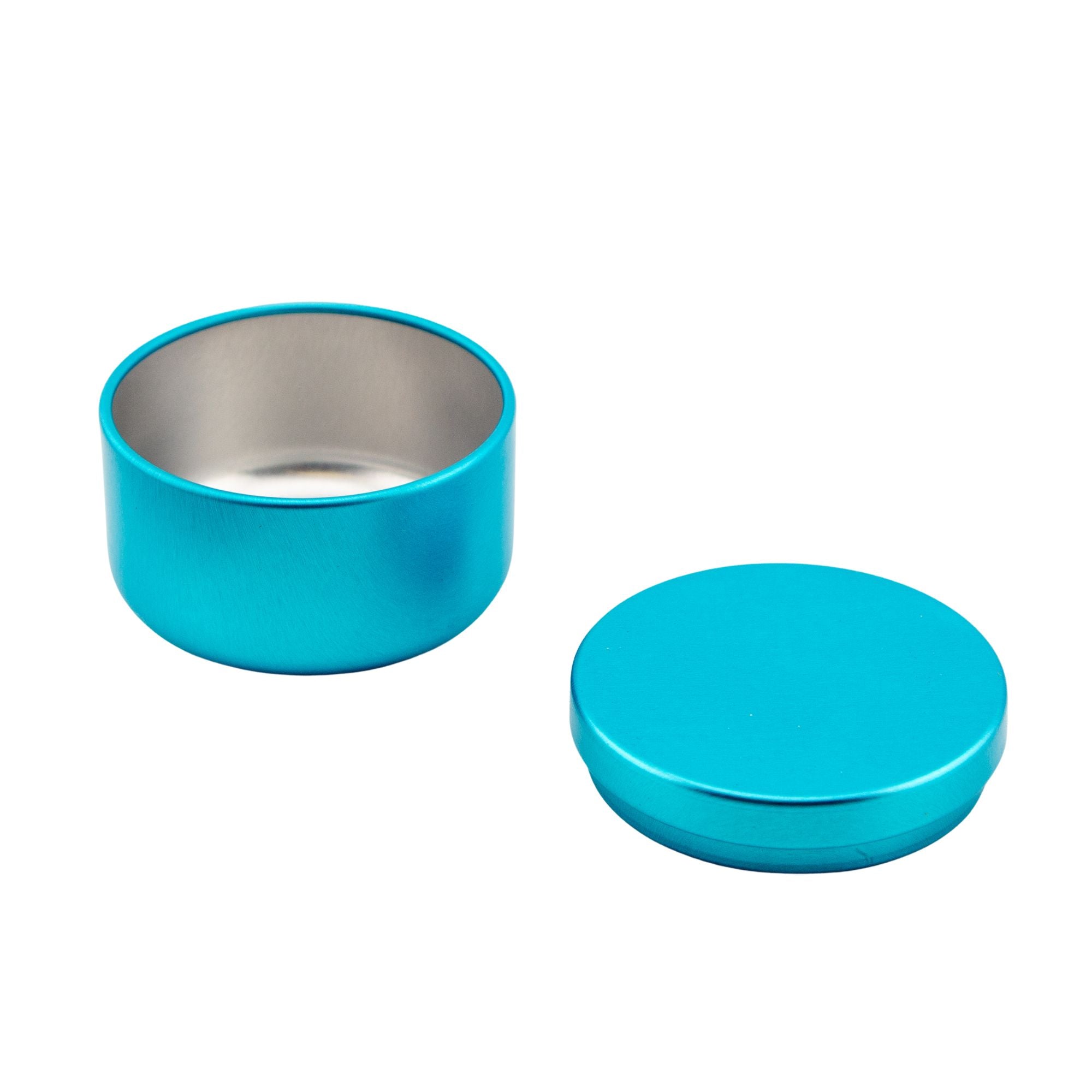 EOL - 65ml - Tokio Lata de Aluminio Redondo para Velas - Frasco Azul Claro