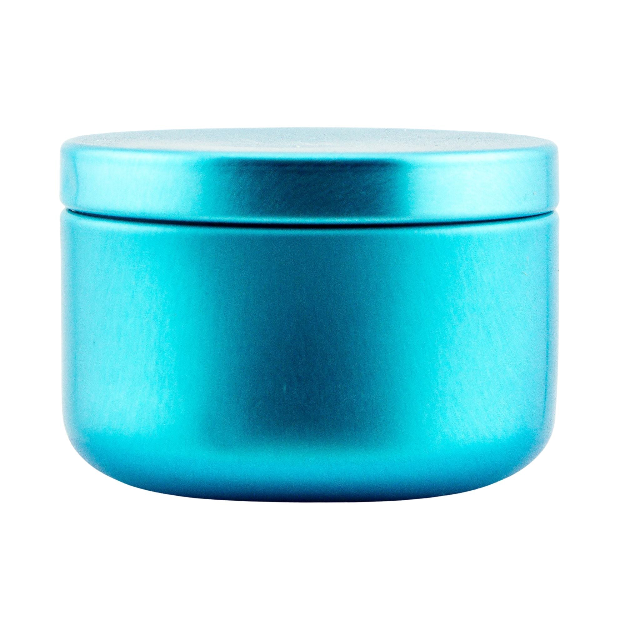 EOL - 65ml - Tokio Lata de Aluminio Redondo para Velas - Frasco Azul Claro
