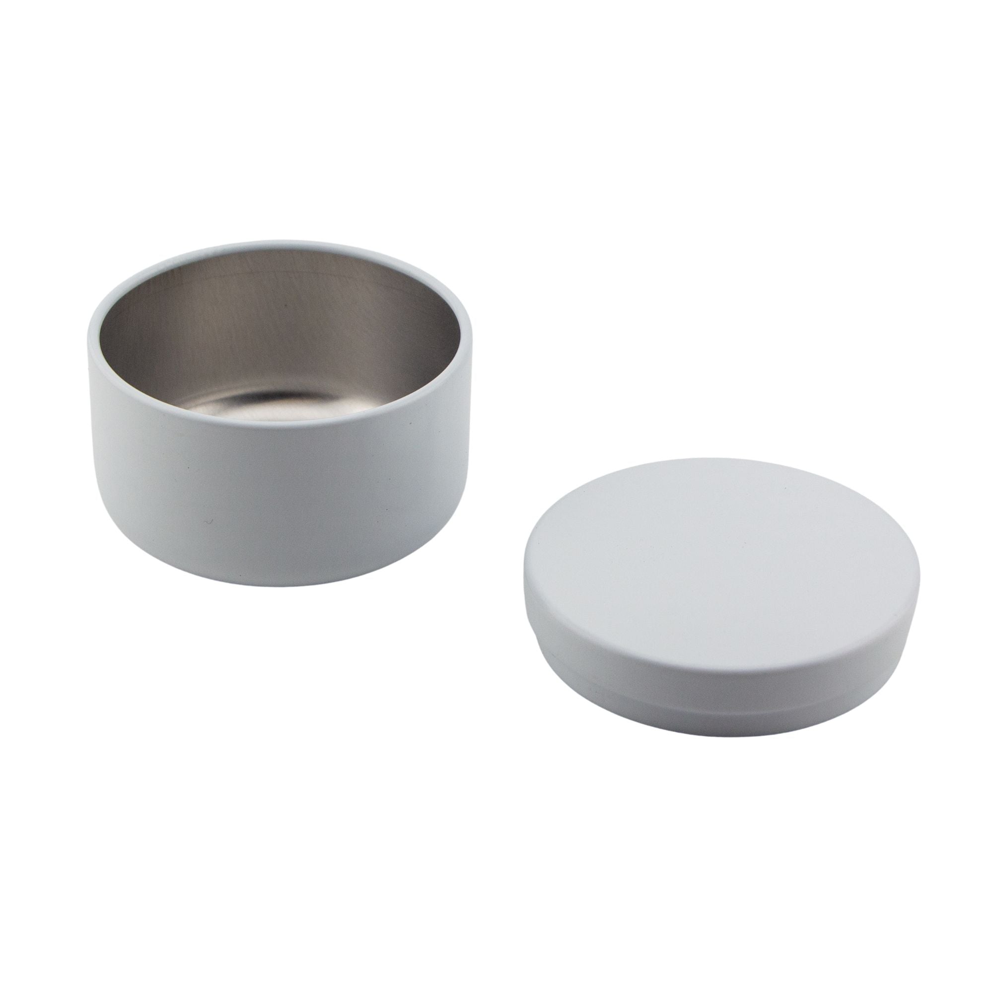 EOL - 65ml - Tokio Lata de Aluminio Redondo para Velas - Frasco Blanco Brillante