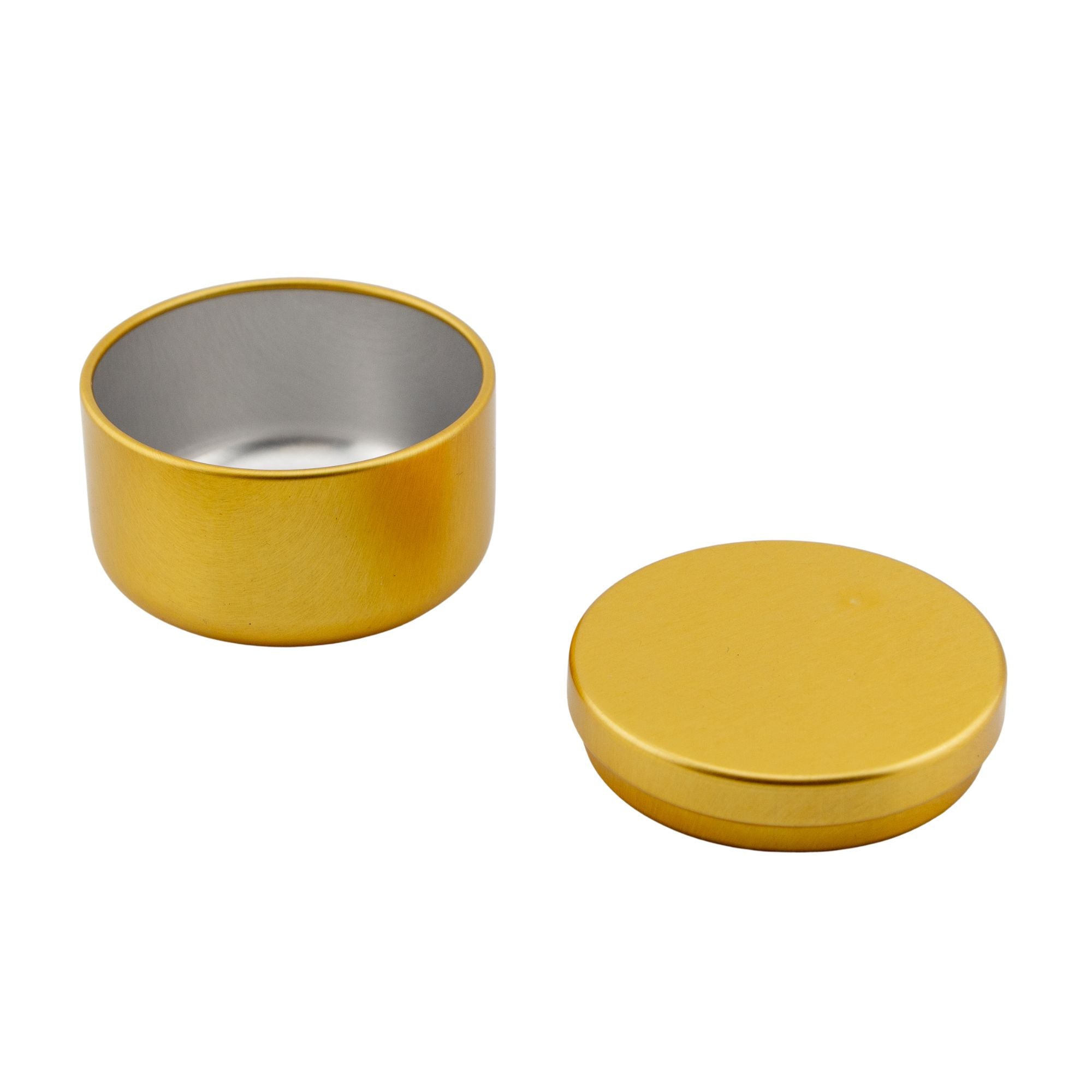 EOL - 65ml - Tokio Lata de Aluminio Redondo para Velas - Frasco Dorado