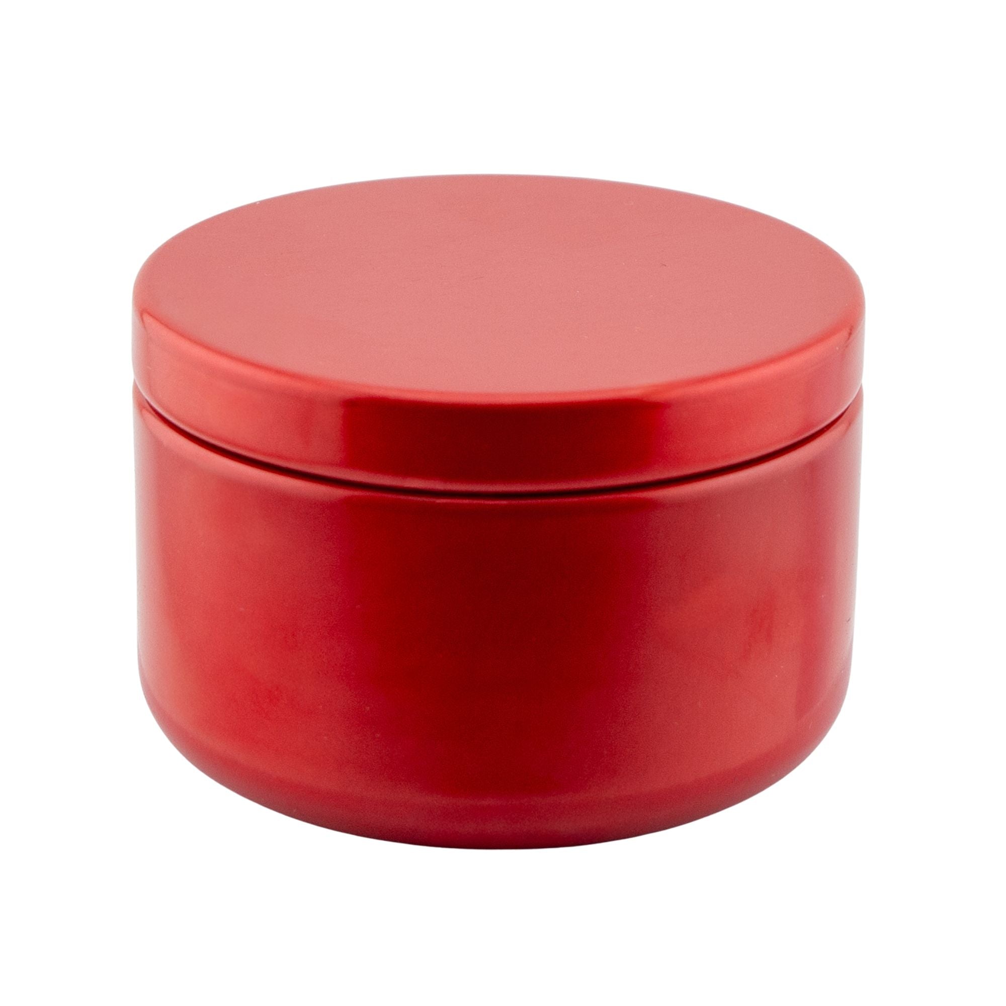 EOL - 65ml - Tokio Lata de Aluminio Redondo para Velas - Frasco Rojo Brillante