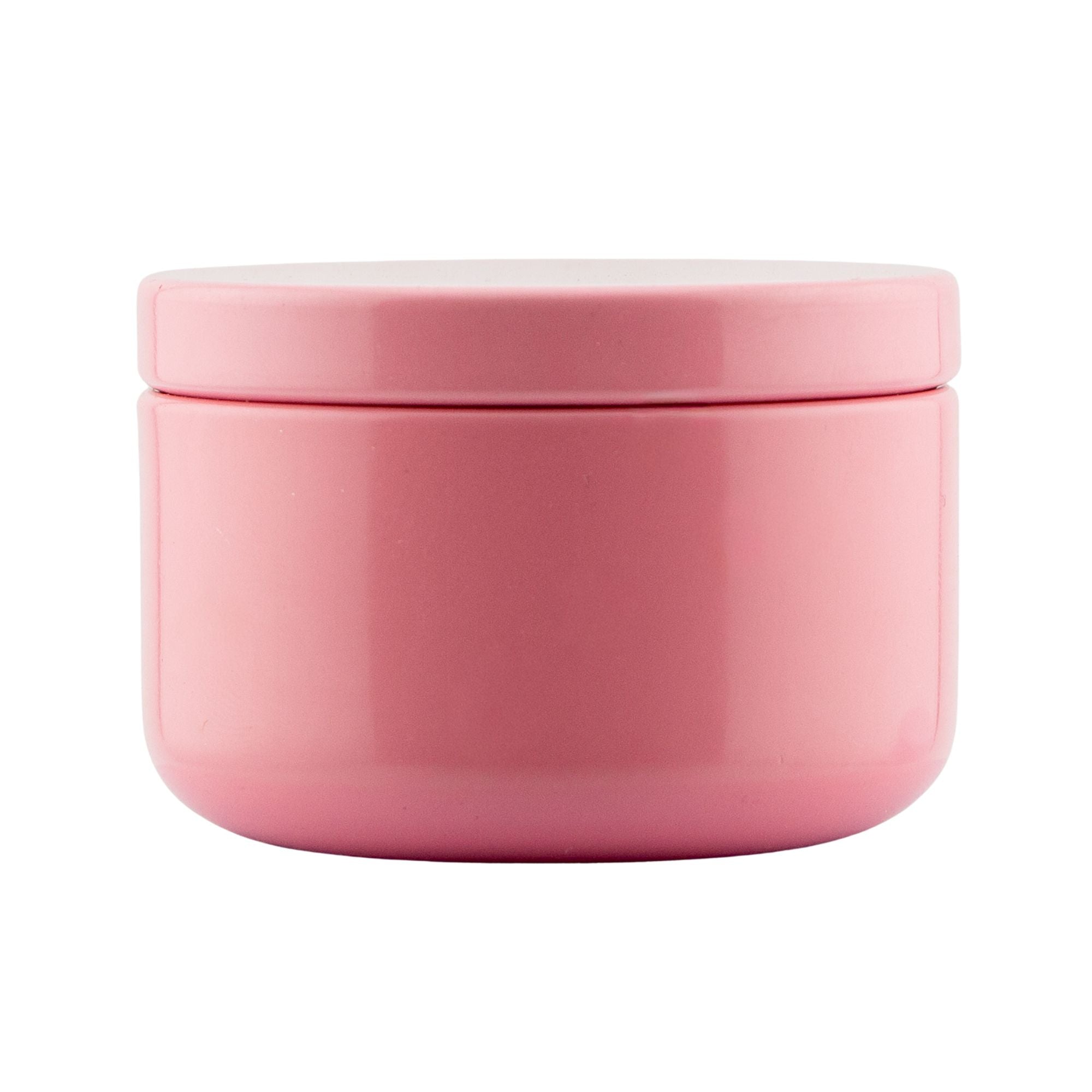 EOL - 65ml - Tokio Lata de Aluminio Redondo para Velas - Frasco Rosa Pastel Brillante