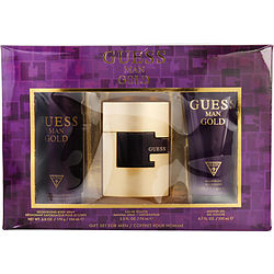 Guess: Guess Man Gold EDT 75ML+ Desodorante 226ML+ Shower Gel 200ML EDT Set De Caballero 75ML