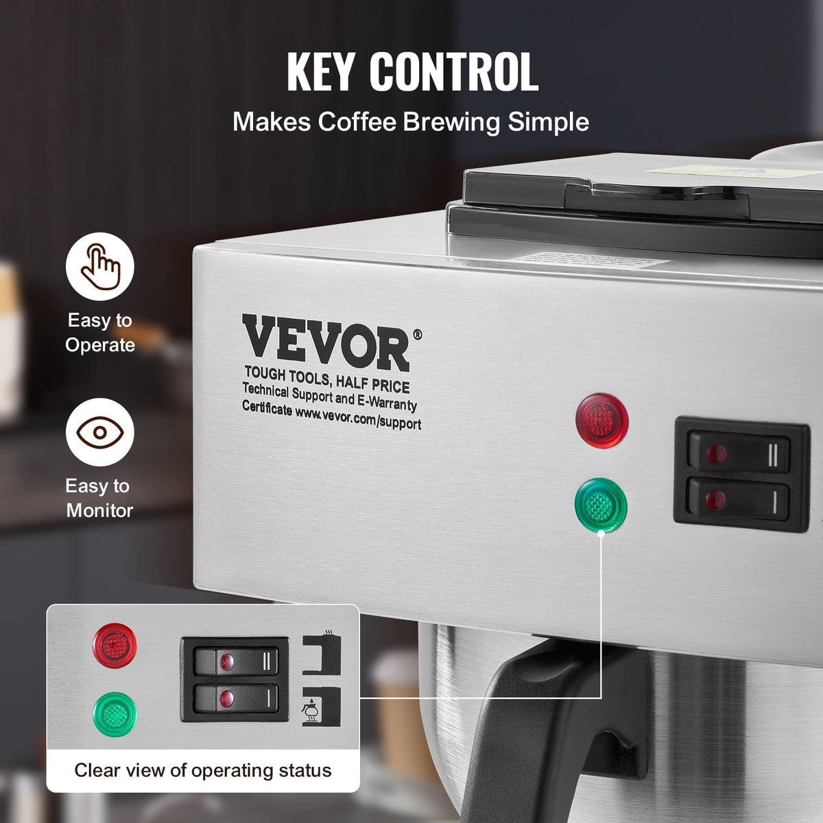VEVOR Cafetera de goteo