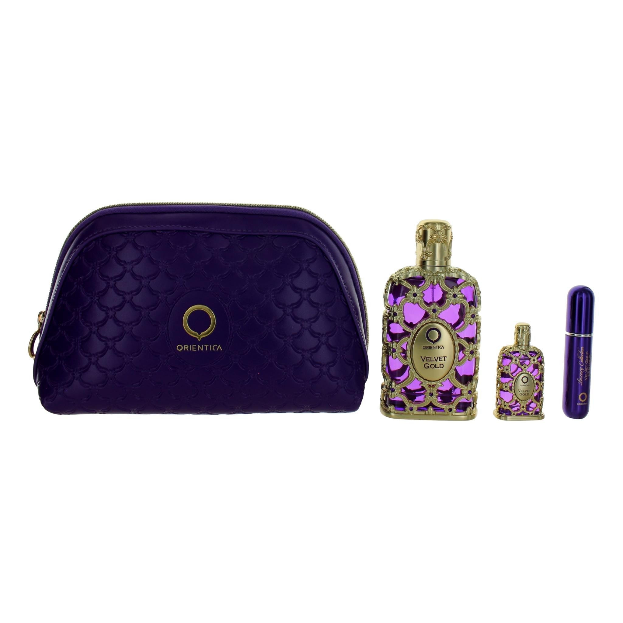 Orientica Velvet Gold EDP 80ML + Miniatura 7.5ML + Atomizador Rellenable + Neceser EDP  Set Unisex  80ML
