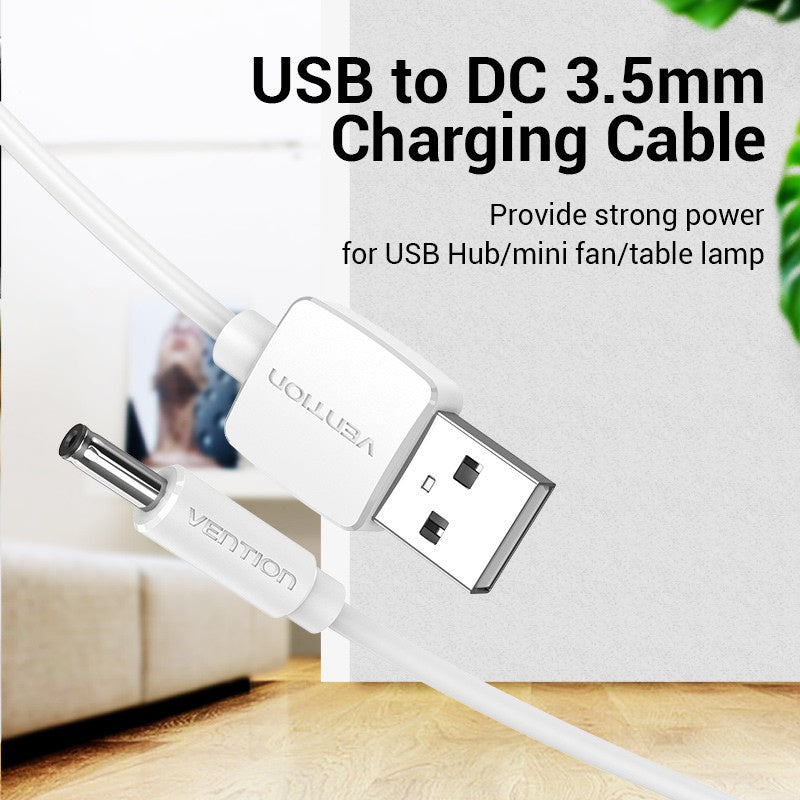 Vention USB A DC 3.5mm Cable De Alimentación Macho 3.5 Jack 5V