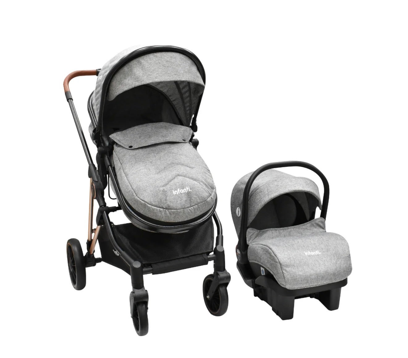 Carriola Ana Infanti Con Sistema De Viaje Convertible A Bambineto
