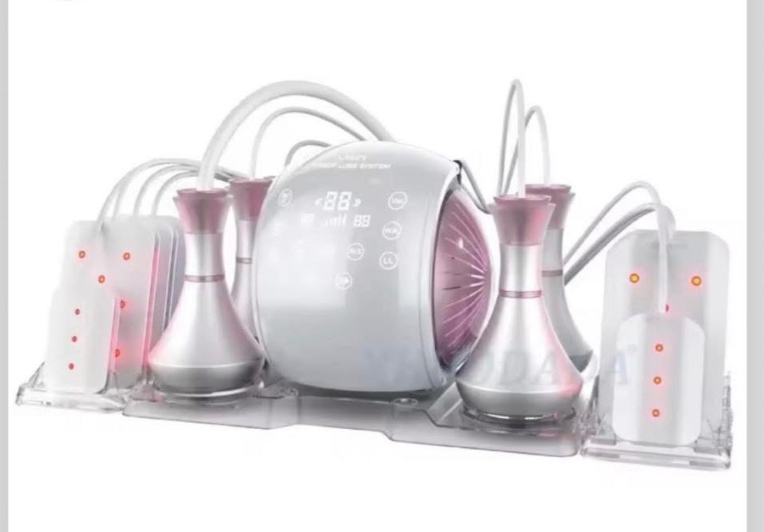 Máquina de Cavitación Ultrasónica 6 en 1 80K – Reductora, Infrarroja