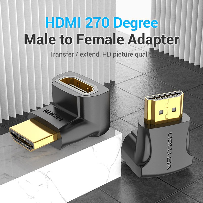 Vention Adaptador HDMI 270 Grados Macho A Hembra 2.0 4K 2K 1080P